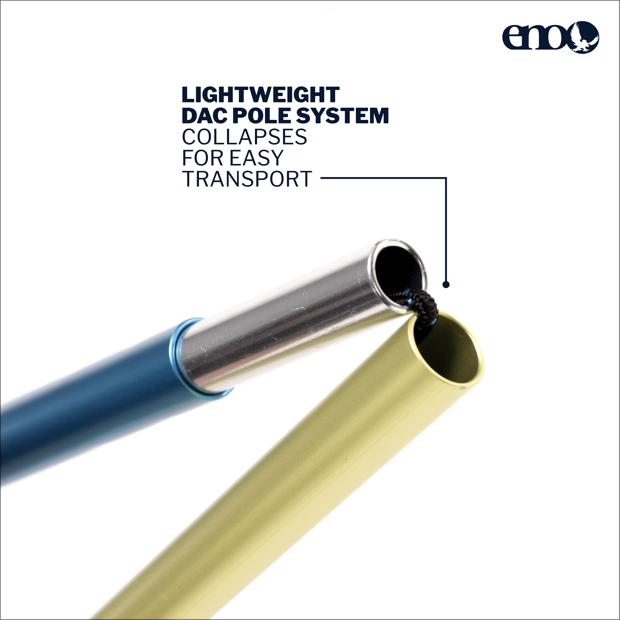 ENO Fuse Tandem-Hängemattensystem - leichtes & tragbares Hängemattenzubehör - Schiefer - Bild 11 von 14