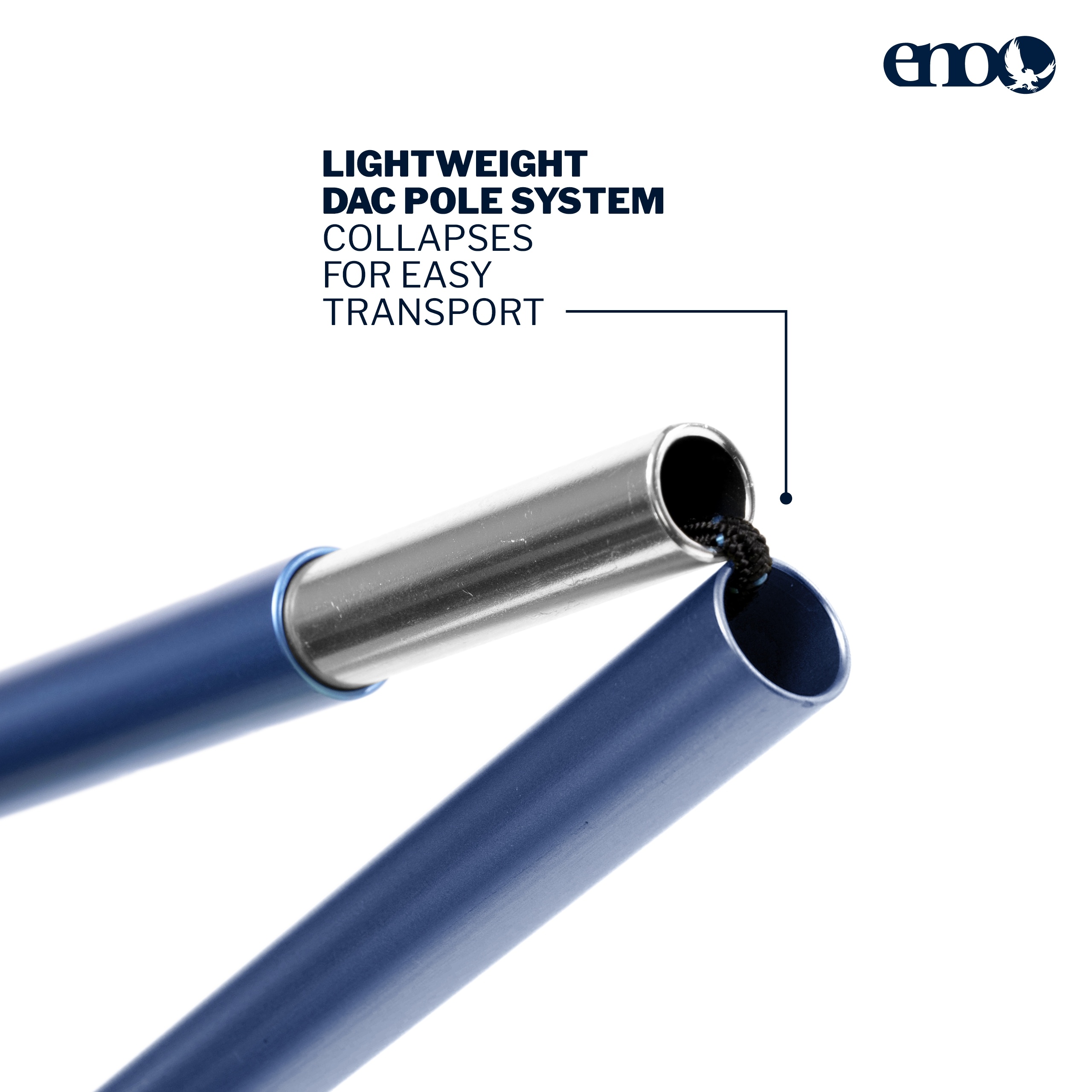 ENO Fuse Tandem-Hängemattensystem - leichtes & tragbares Hängemattenzubehör - Schiefer - Bild 4 von 14