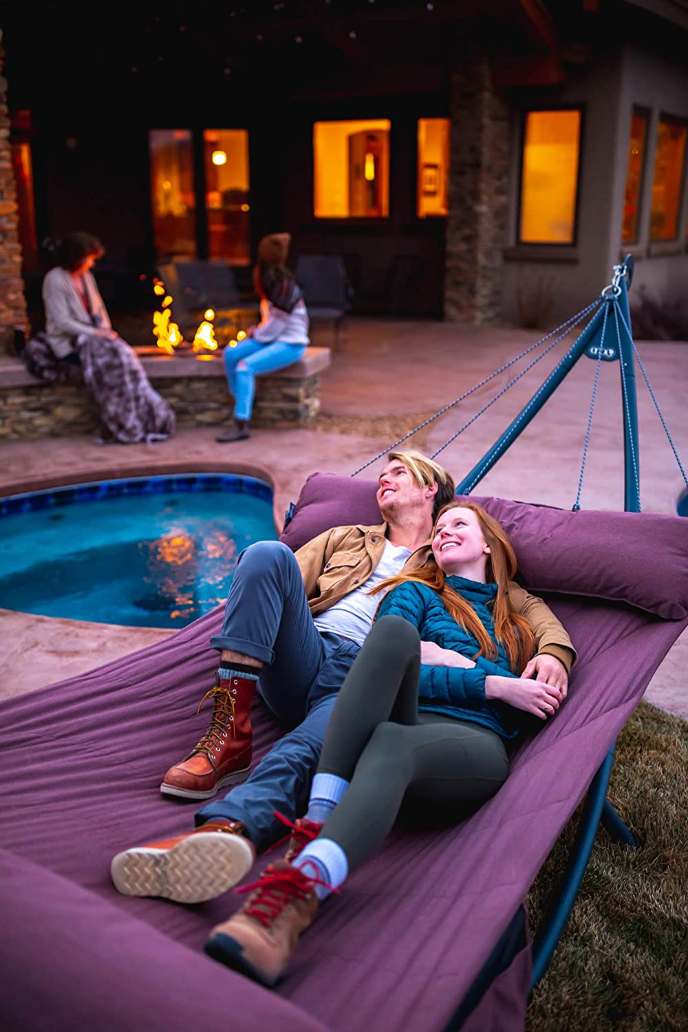 ENO SuperNest Hängematte - 1 bis 2 Personen Gartenhängematte - Outdoor - Heather Olive - Bild 7 von 36