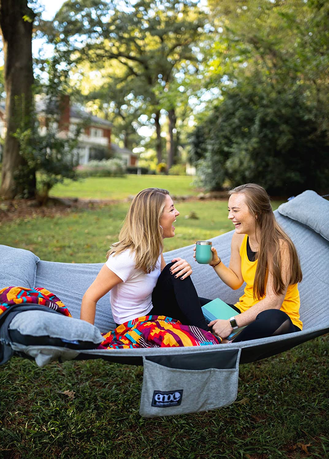 ENO SuperNest Hängematte - 1 bis 2 Personen Gartenhängematte - Outdoor - Heather Olive - Bild 9 von 36