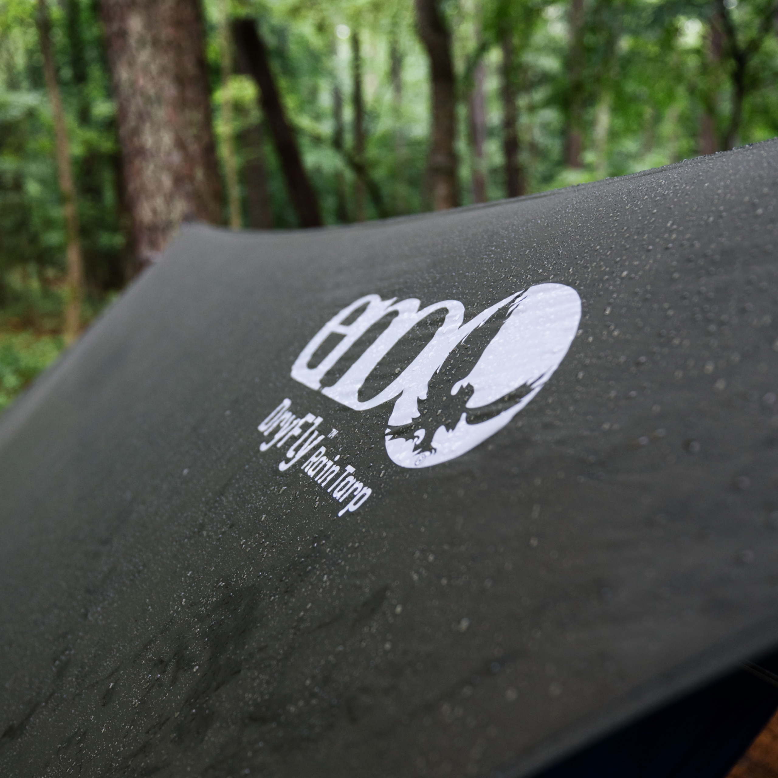 ENO DryFly Rain Tarp - Heavy-Duty Waterproof Tarp - For Camping - Olive - Picture 7 of 9