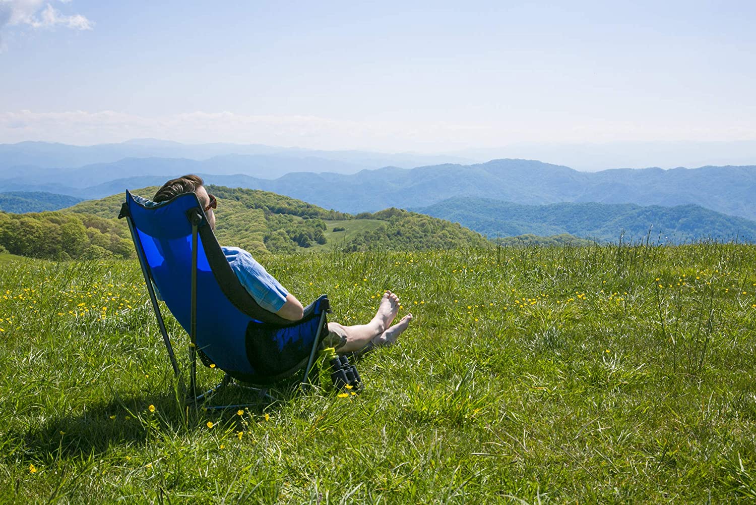 ENO Lounger DL Chair - Portable Outdoor Hiking and Festival Chair - Navy/Seafoam - Bild 7 von 21