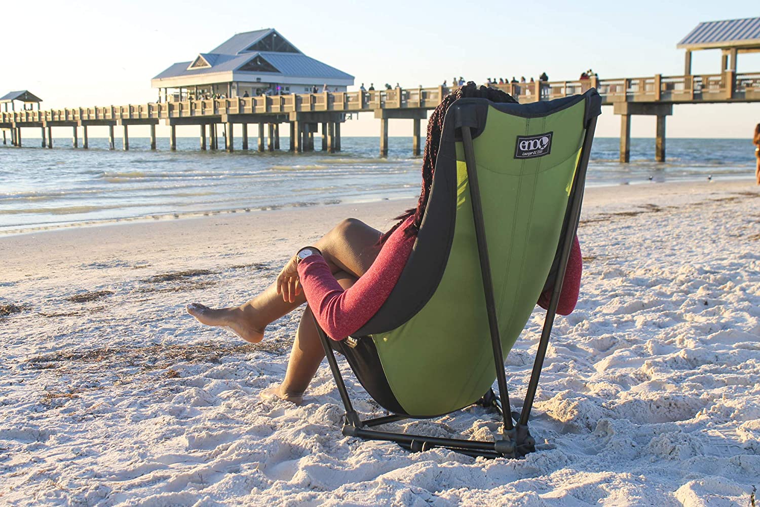 ENO Lounger DL Chair - Portable Outdoor Hiking and Festival Chair - Navy/Seafoam - Bild 21 von 21