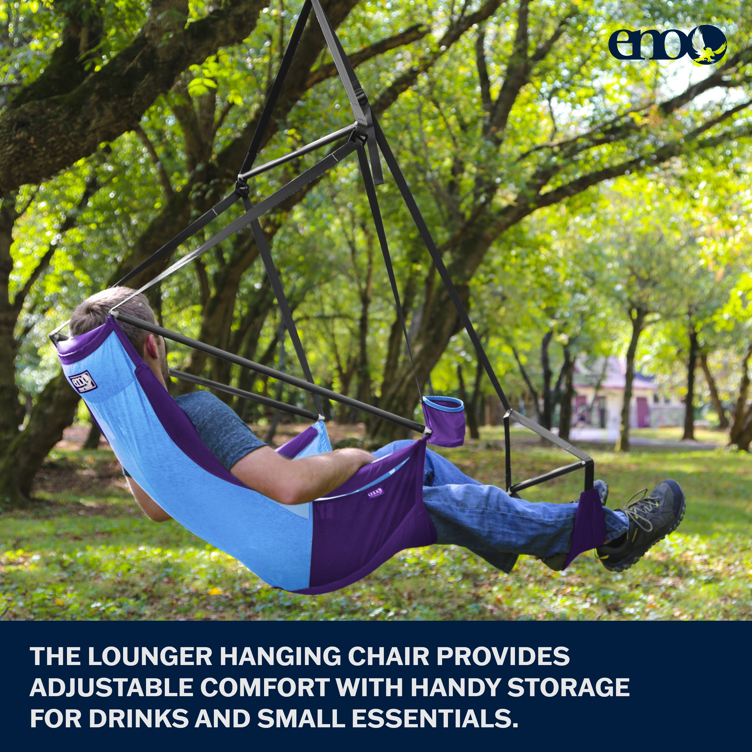 Eno イーノ　lounger hanging chair　ハンギングチェアー Eno Lounger Hanging Chair – Outsiders USA