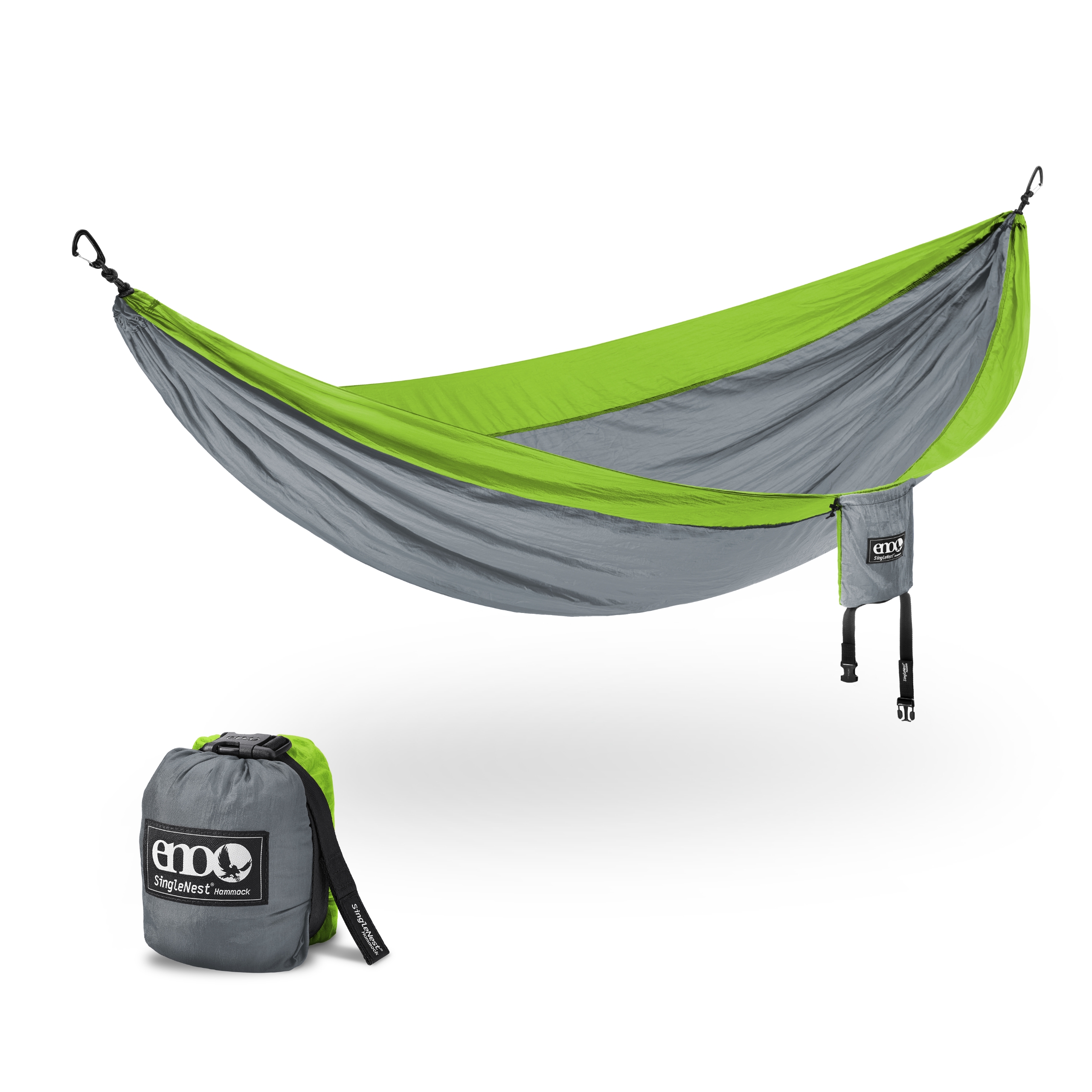 ENO SingleNest Hängematte - Tragbare Hängematte für 1 Person - für Camping - Navy/Royal - Bild 10 von 45