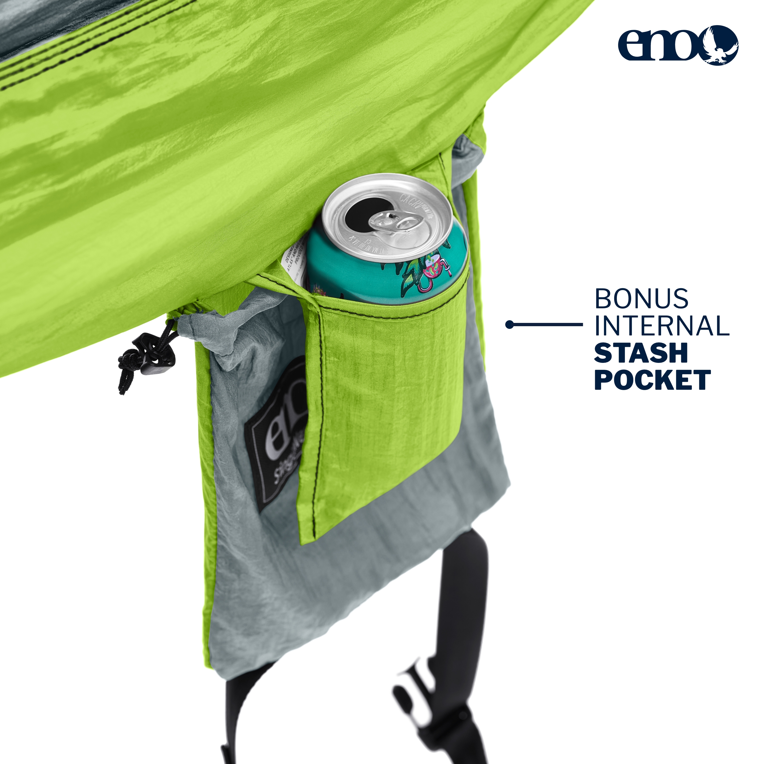 ENO SingleNest Hängematte - Tragbare Hängematte für 1 Person - für Camping - Navy/Royal - Bild 12 von 45