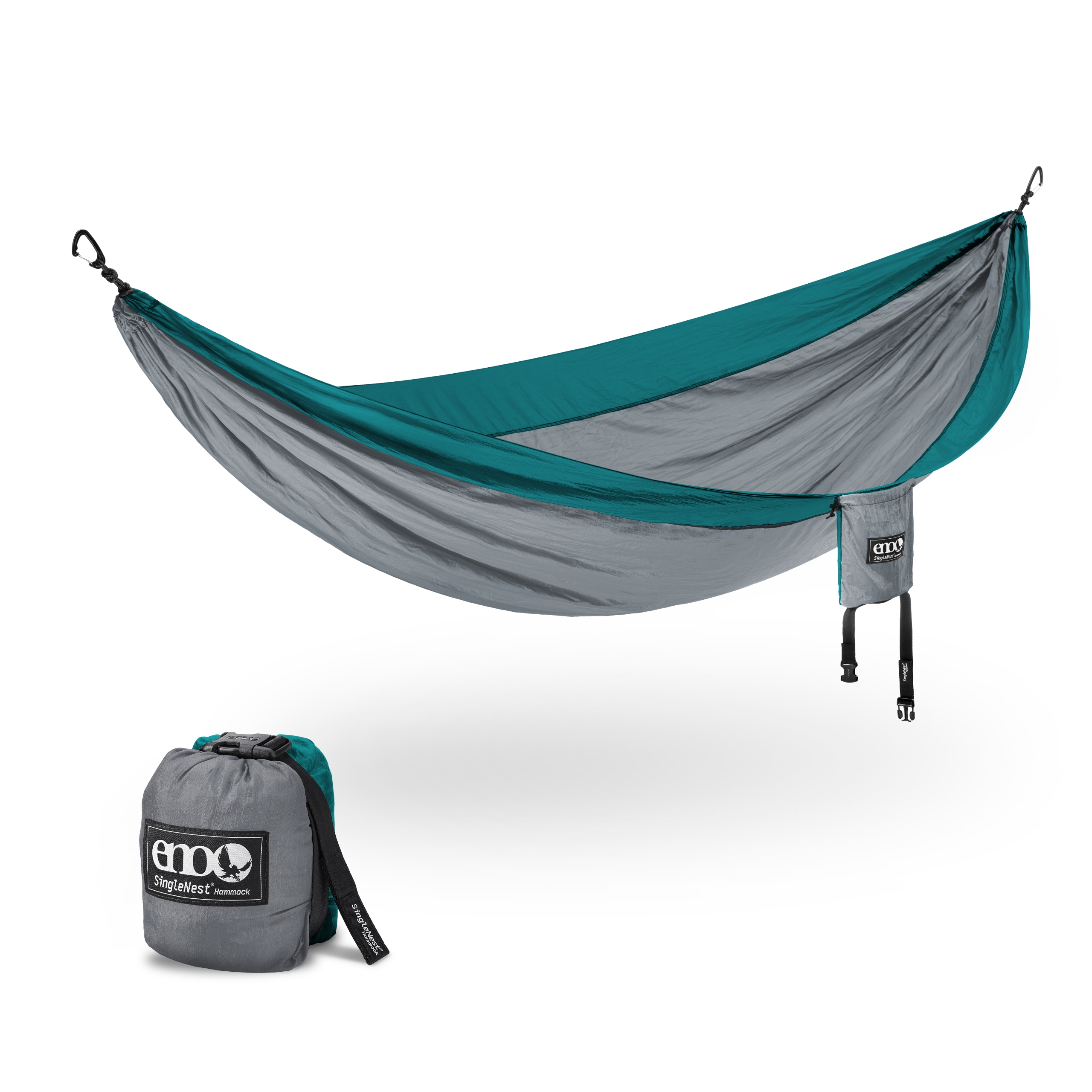 ENO SingleNest Hängematte - Tragbare Hängematte für 1 Person - für Camping - Navy/Royal - Bild 37 von 45