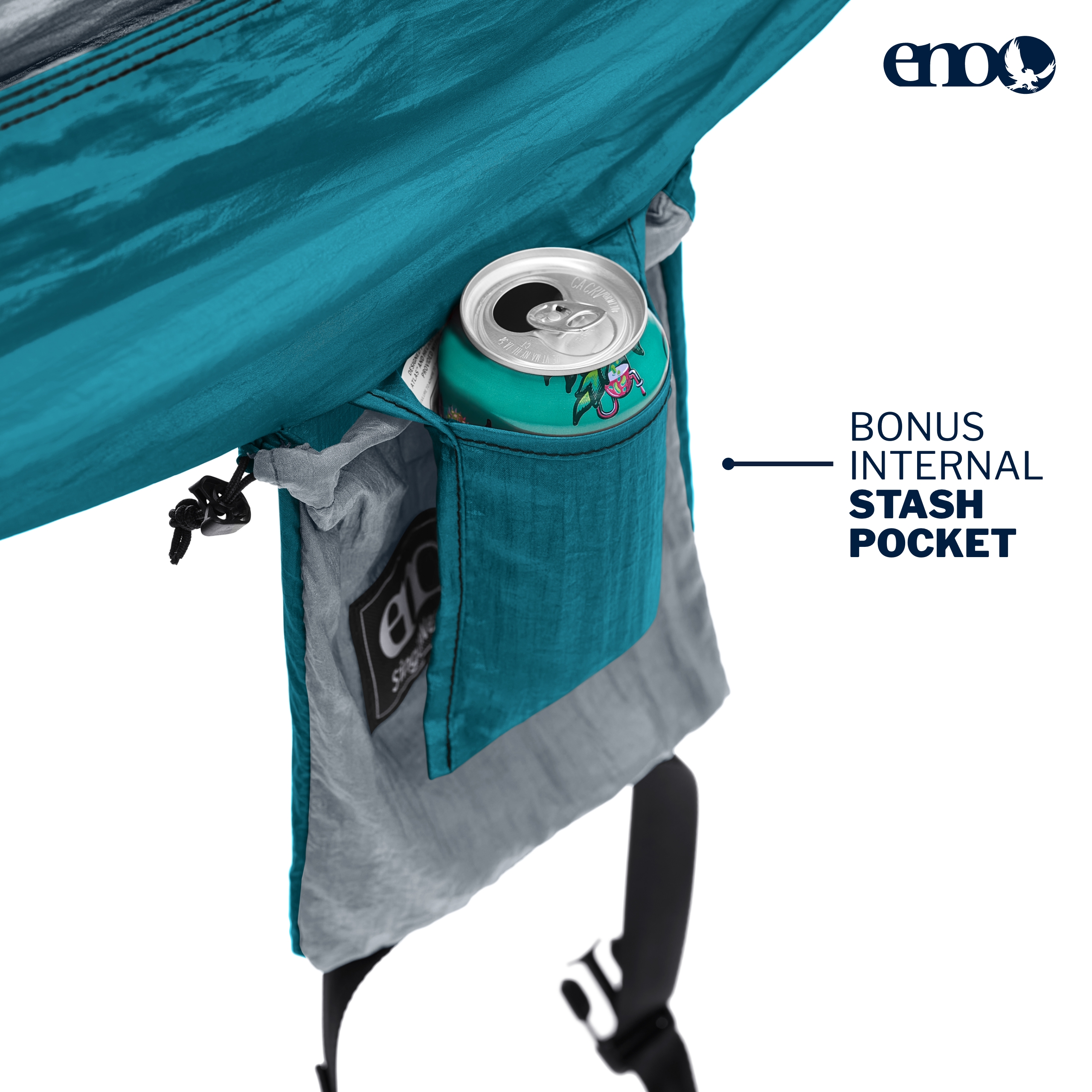 ENO SingleNest Hängematte - Tragbare Hängematte für 1 Person - für Camping - Navy/Royal - Bild 39 von 45