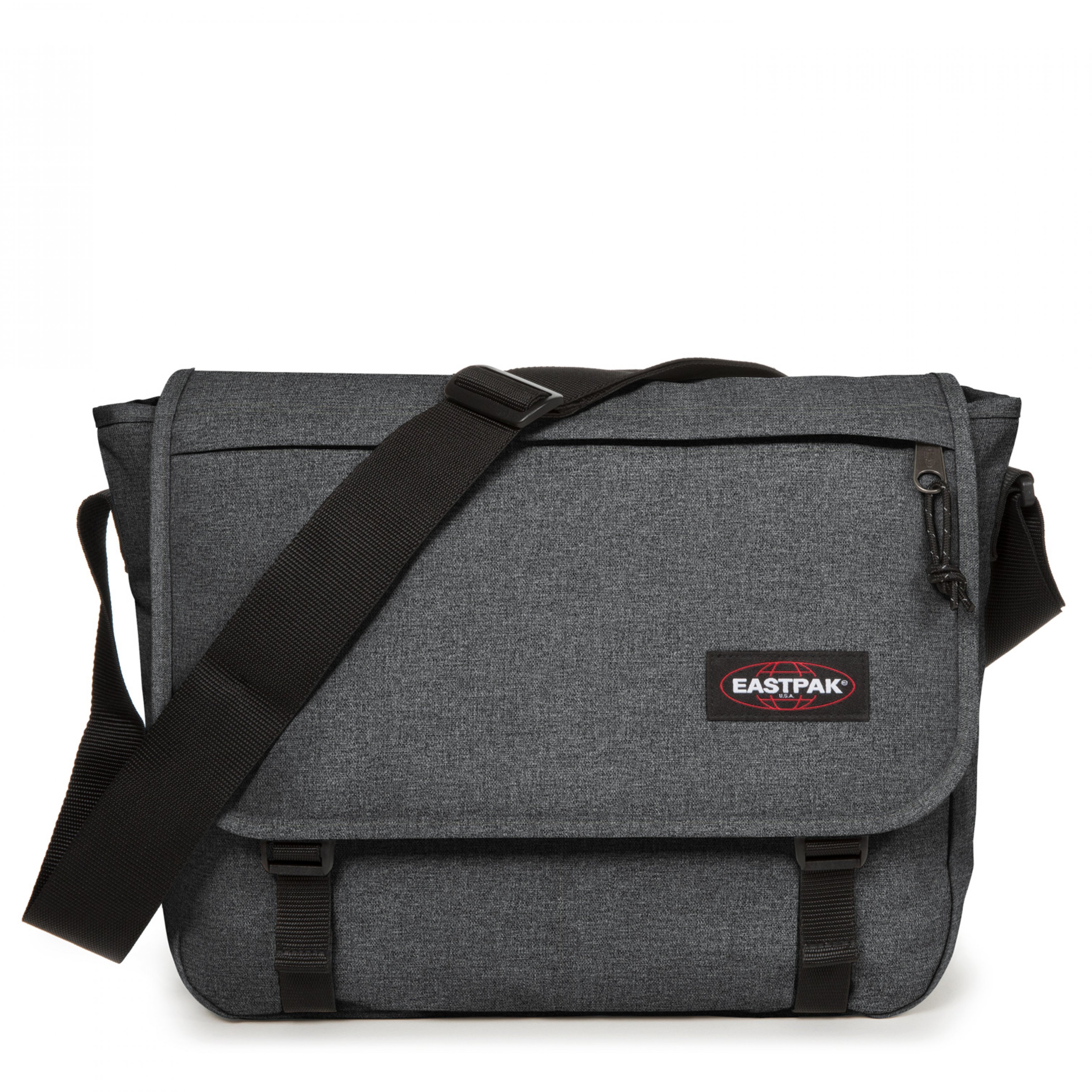 Eastpak Delegate + Messenger Bag - Laptop Bag for School, Travel, Work, or Bookbag - Black Denim