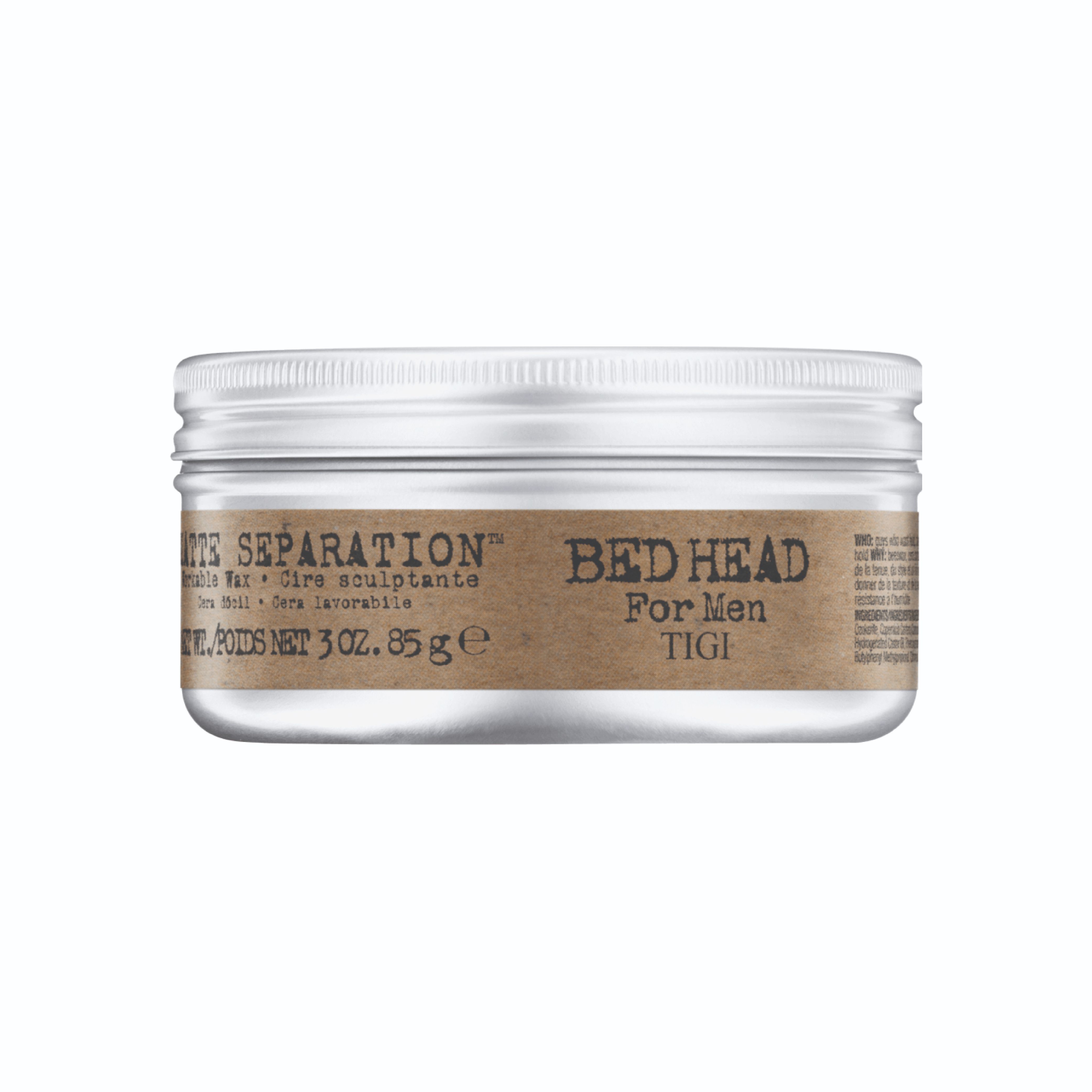 Bed Head for Men by TIGI Matte Separation Workable Wax 3 oz (Pack of 2)