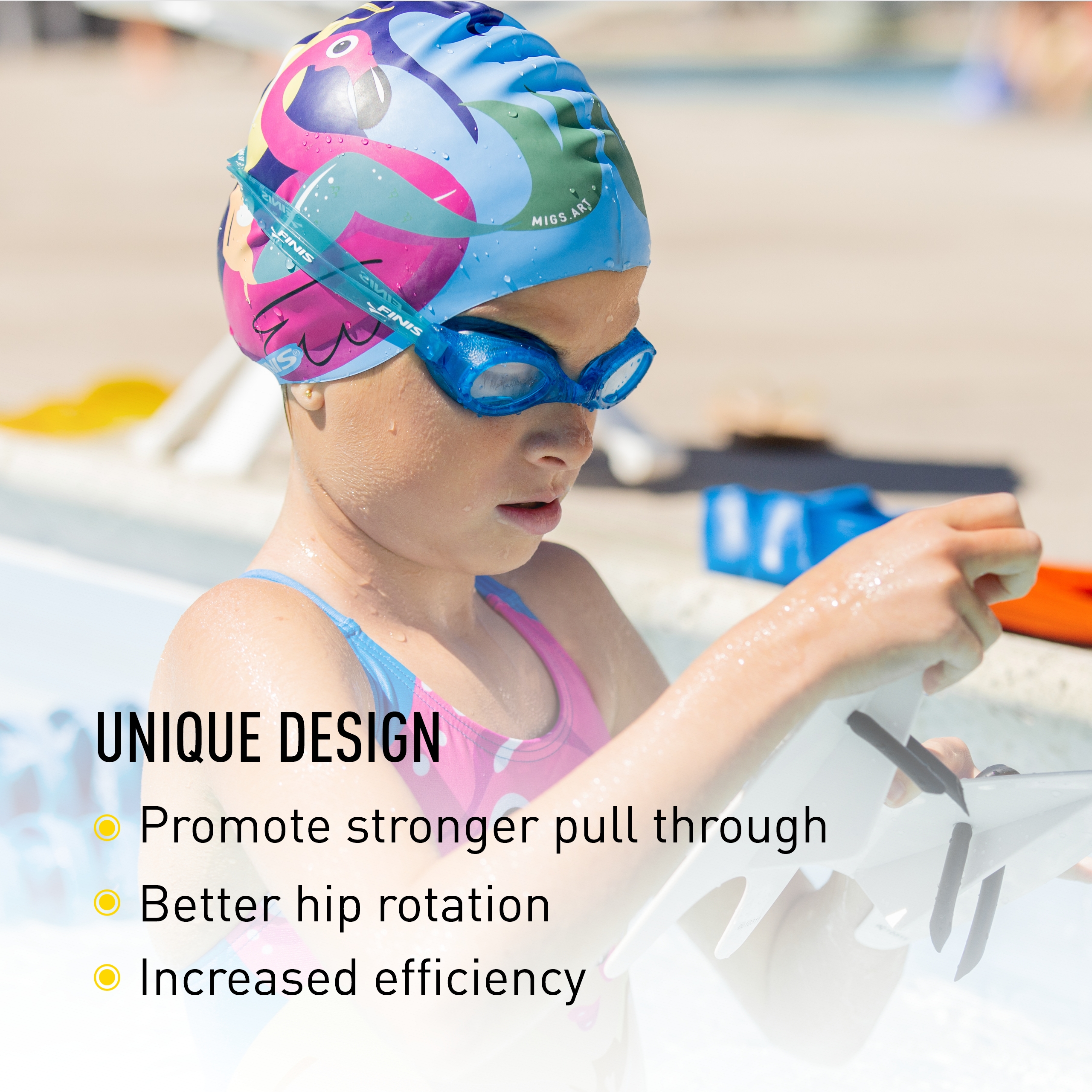 FINIS Freestyler Paddles - Freestyle Swim Paddles for Lap Training - Picture 10 of 14