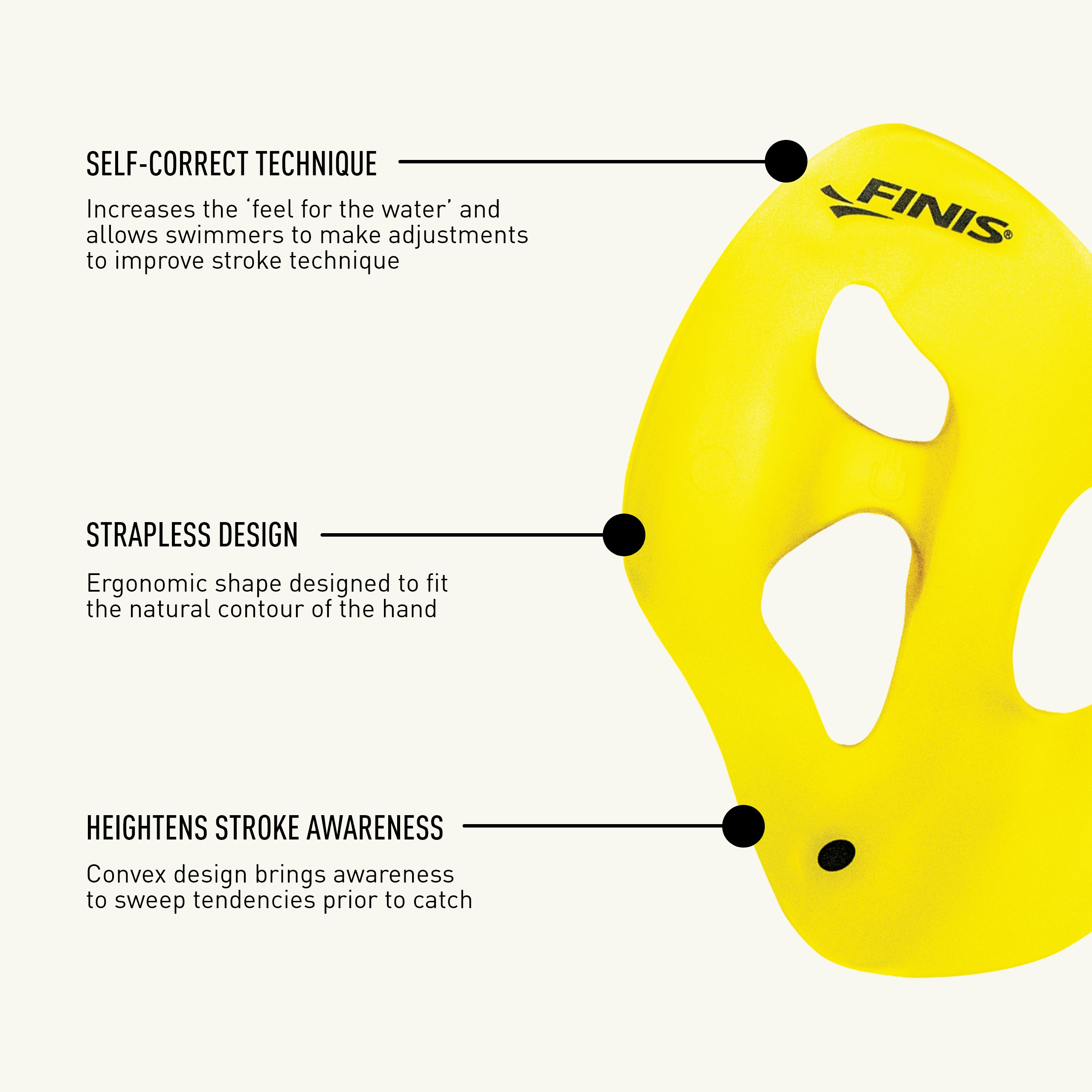FINIS Iso Strapless Isolation Paddles - Swim Paddles for Lap Swimming Training - Bild 18 von 21