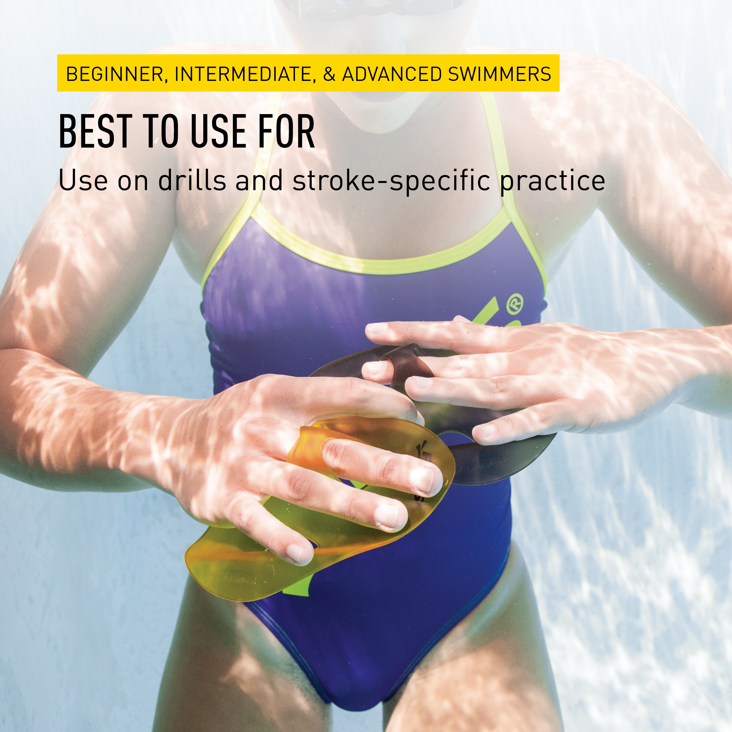 FINIS Iso Strapless Isolation Paddles - Swim Paddles for Lap Swimming Training - Bild 19 von 21