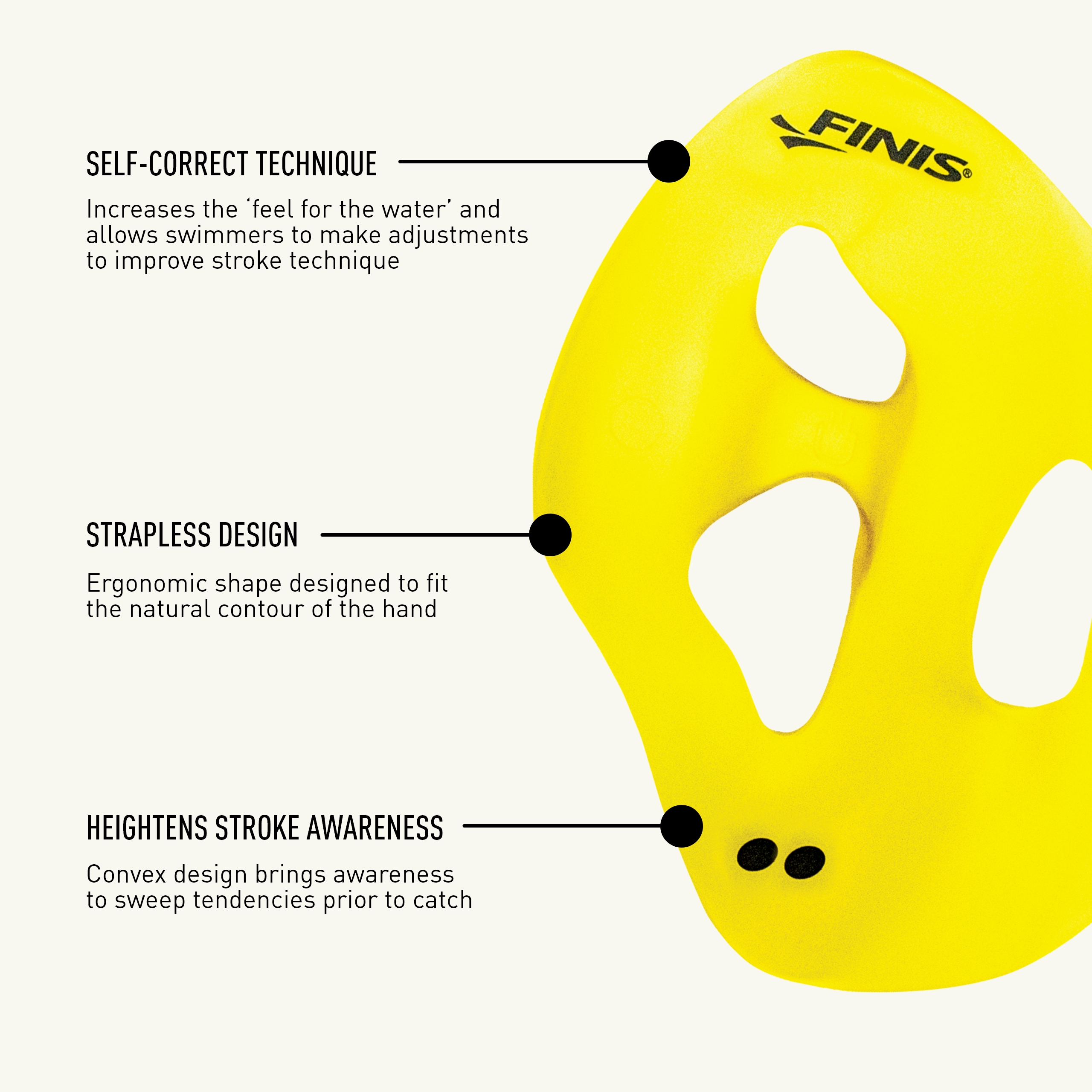 FINIS Iso Strapless Isolation Paddles - Swim Paddles for Lap Swimming Training - Bild 11 von 21