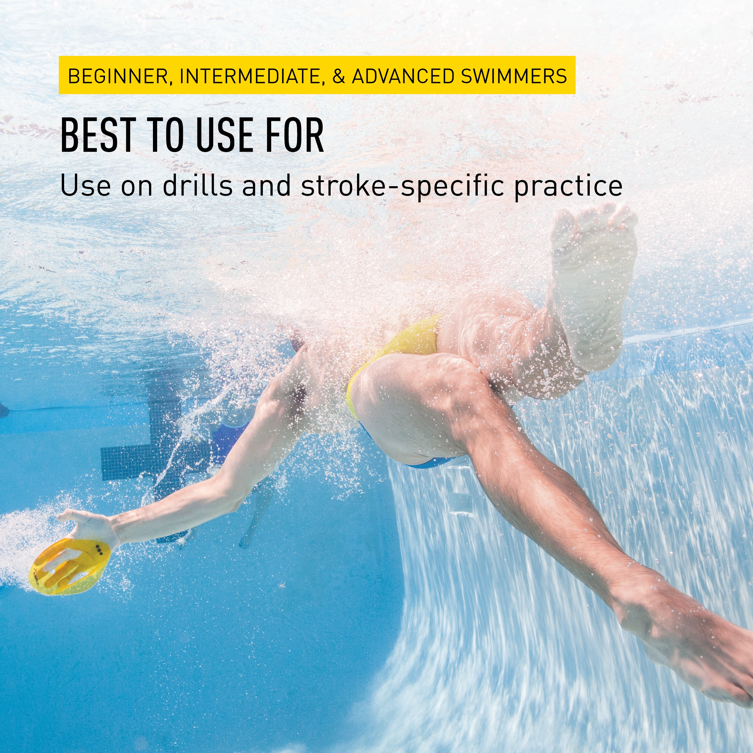 FINIS Iso Strapless Isolation Paddles - Swim Paddles for Lap Swimming Training - Bild 5 von 21
