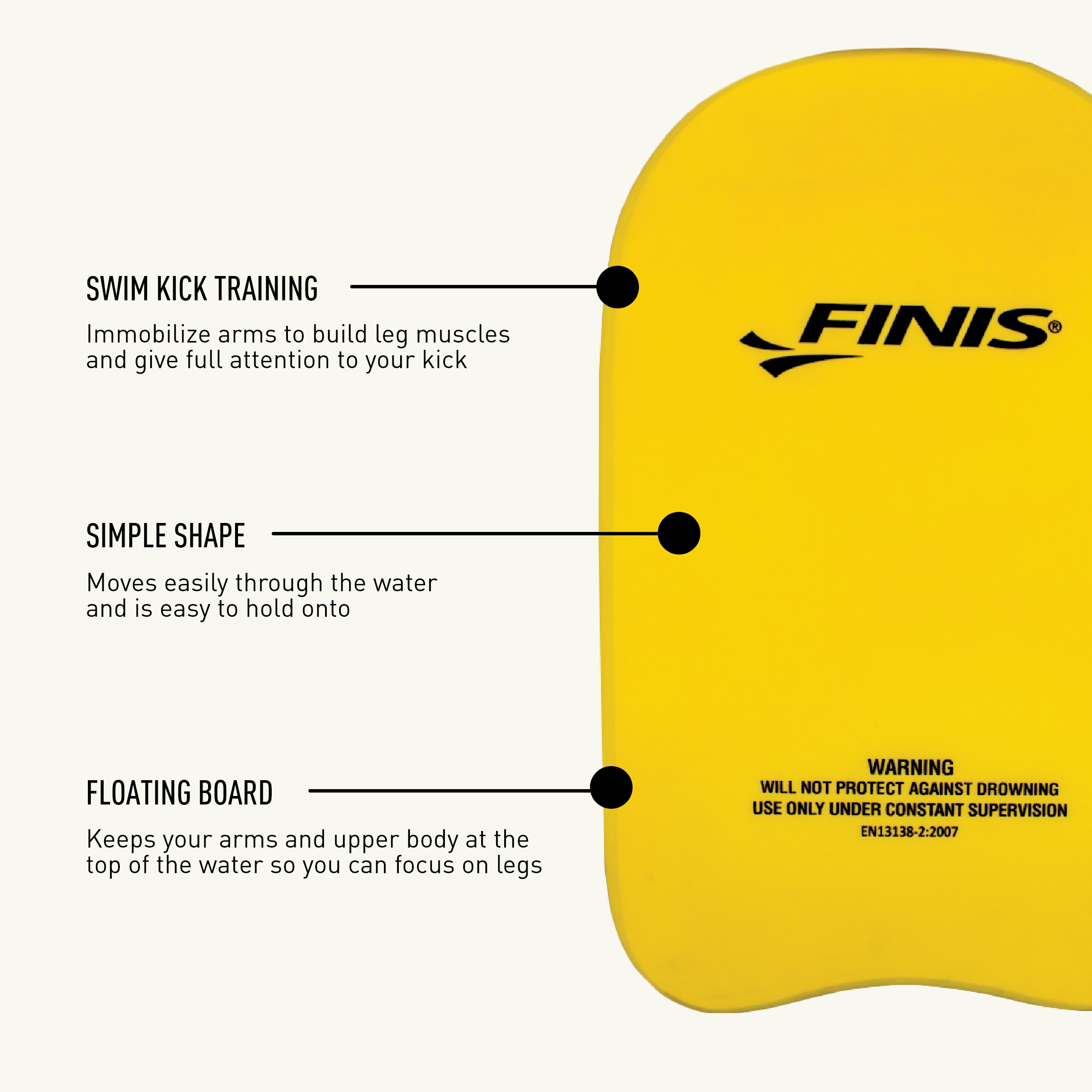 FINIS Alignment Kickboard - Kickboard for Swimming Training - Swim Gear - Bild 11 von 14