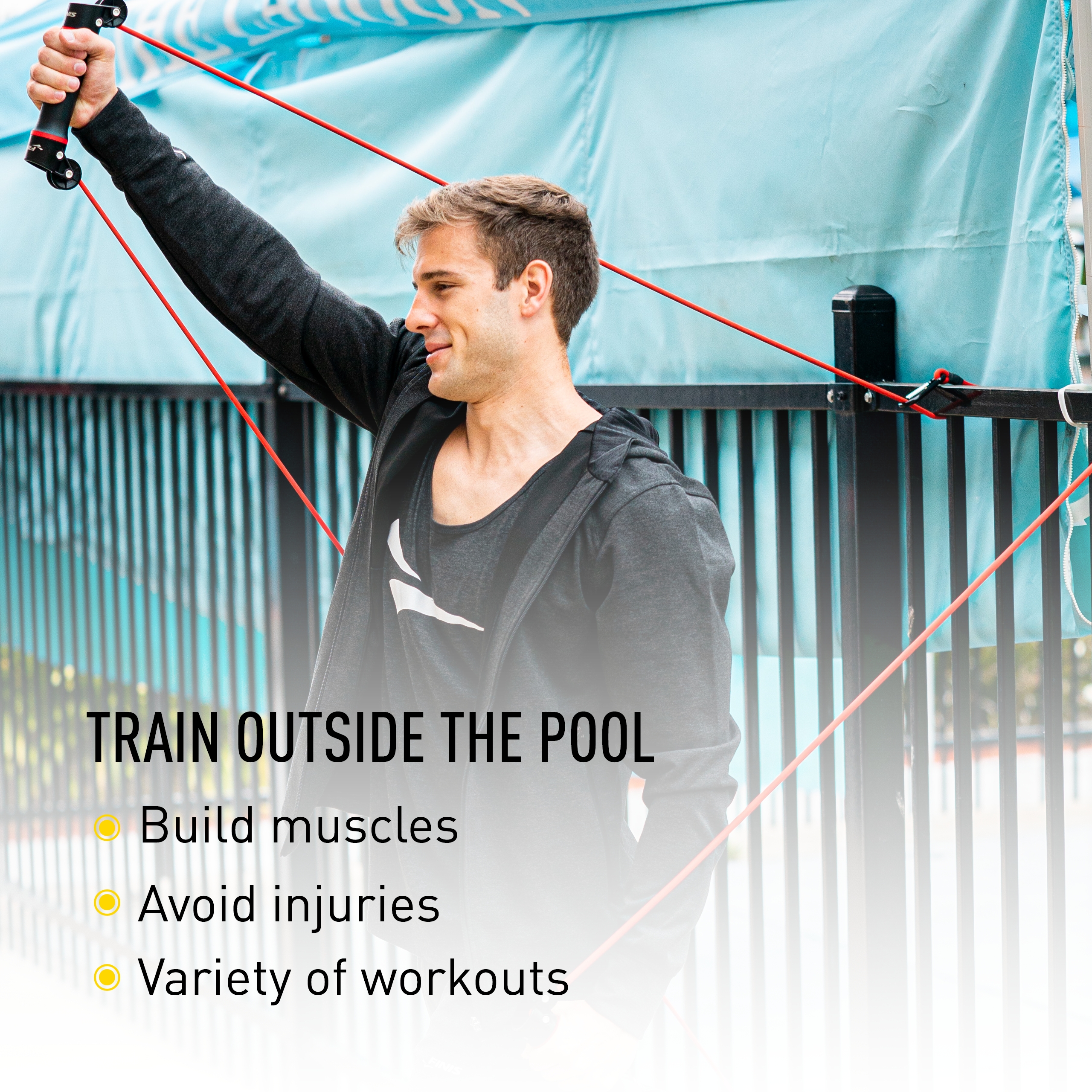 FINIS Slide Dryland Trainer, Resistance Training Exercise Bands Improve Strength - Bild 10 von 14