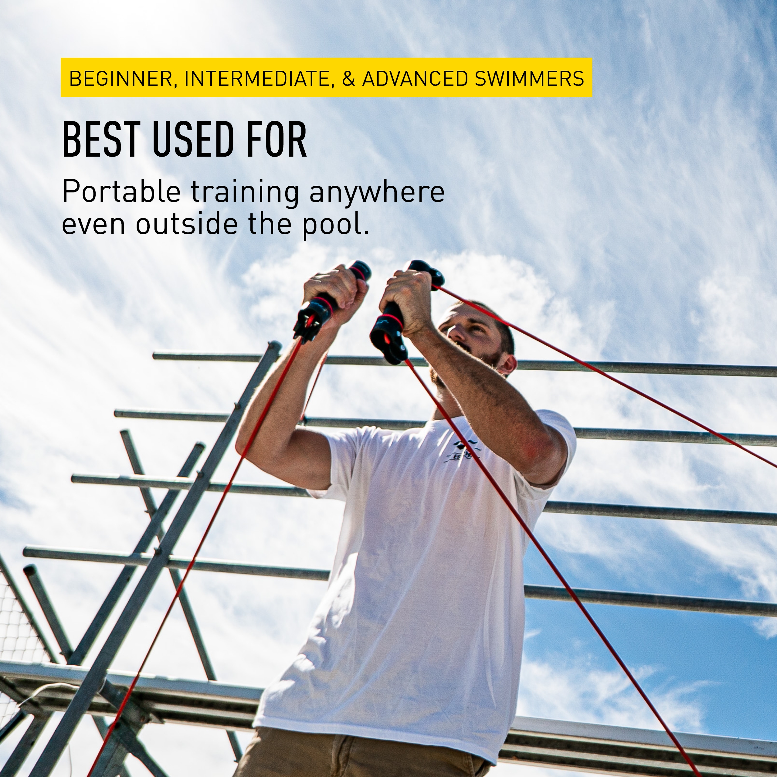 FINIS Slide Dryland Trainer, Resistance Training Exercise Bands Improve Strength - Bild 12 von 14