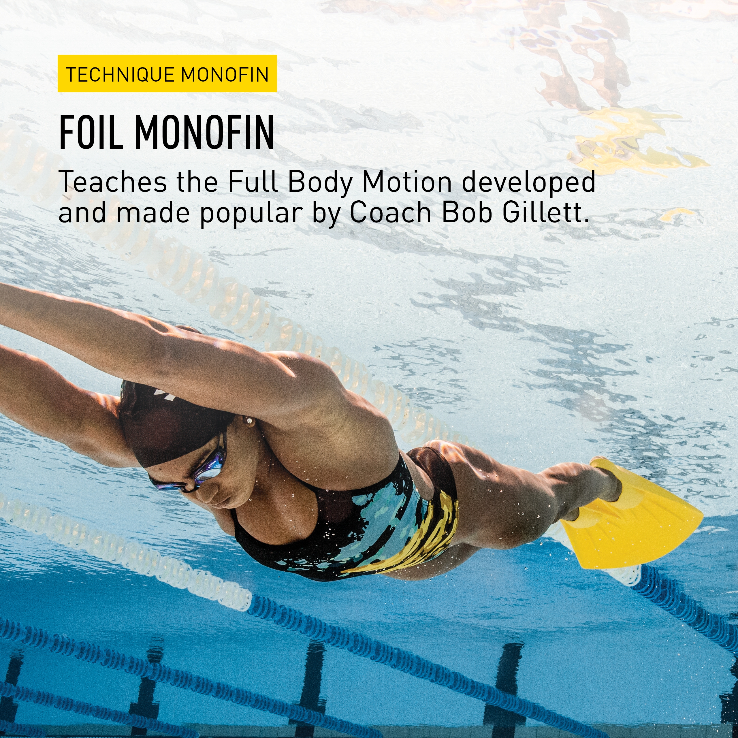FINIS Foil Monoflosse - Gummi Schwimmflosse für Damen und Herren - Schwimmflipper - Bild 9 von 28