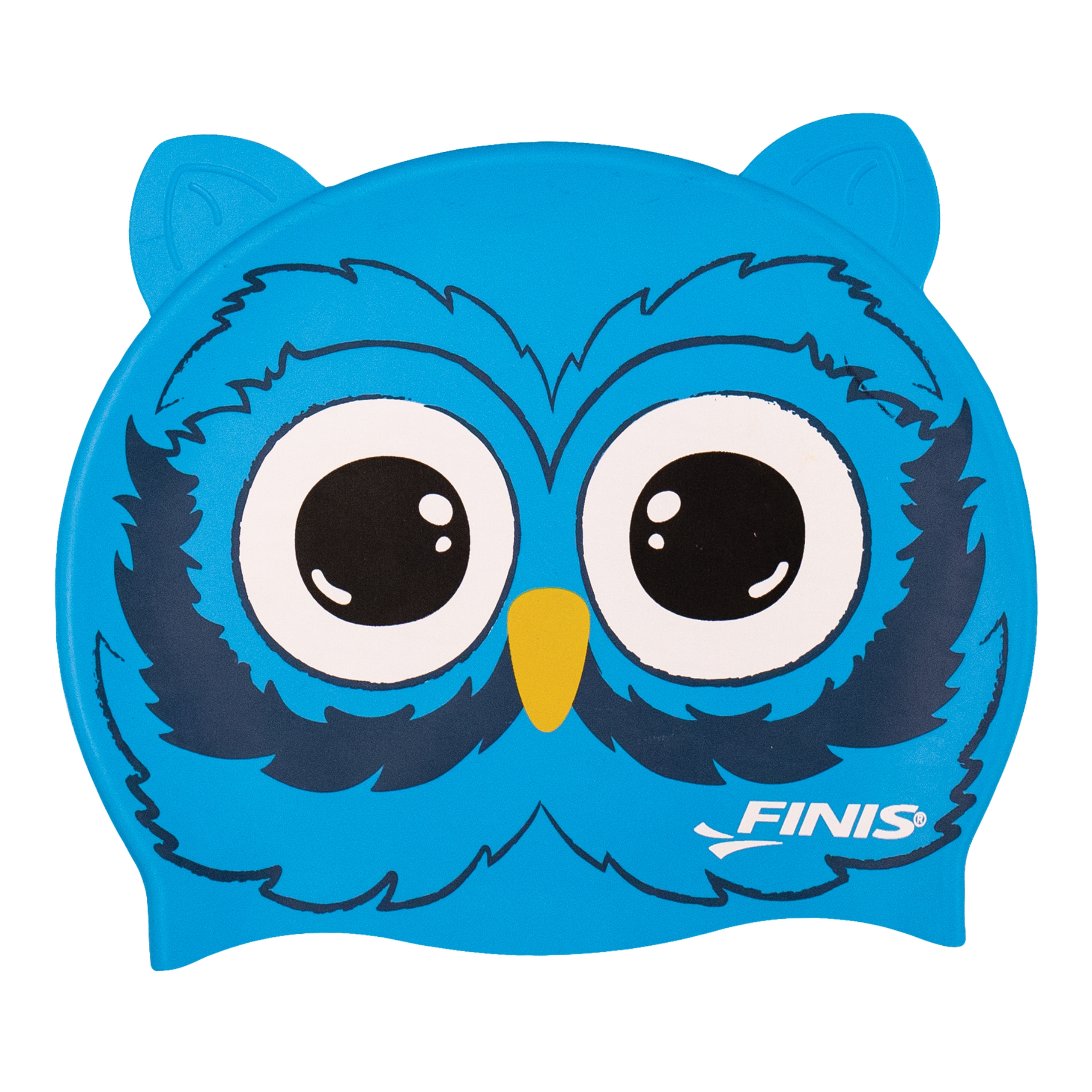 FINIS Animal Heads Kids Swim Cap, Owl