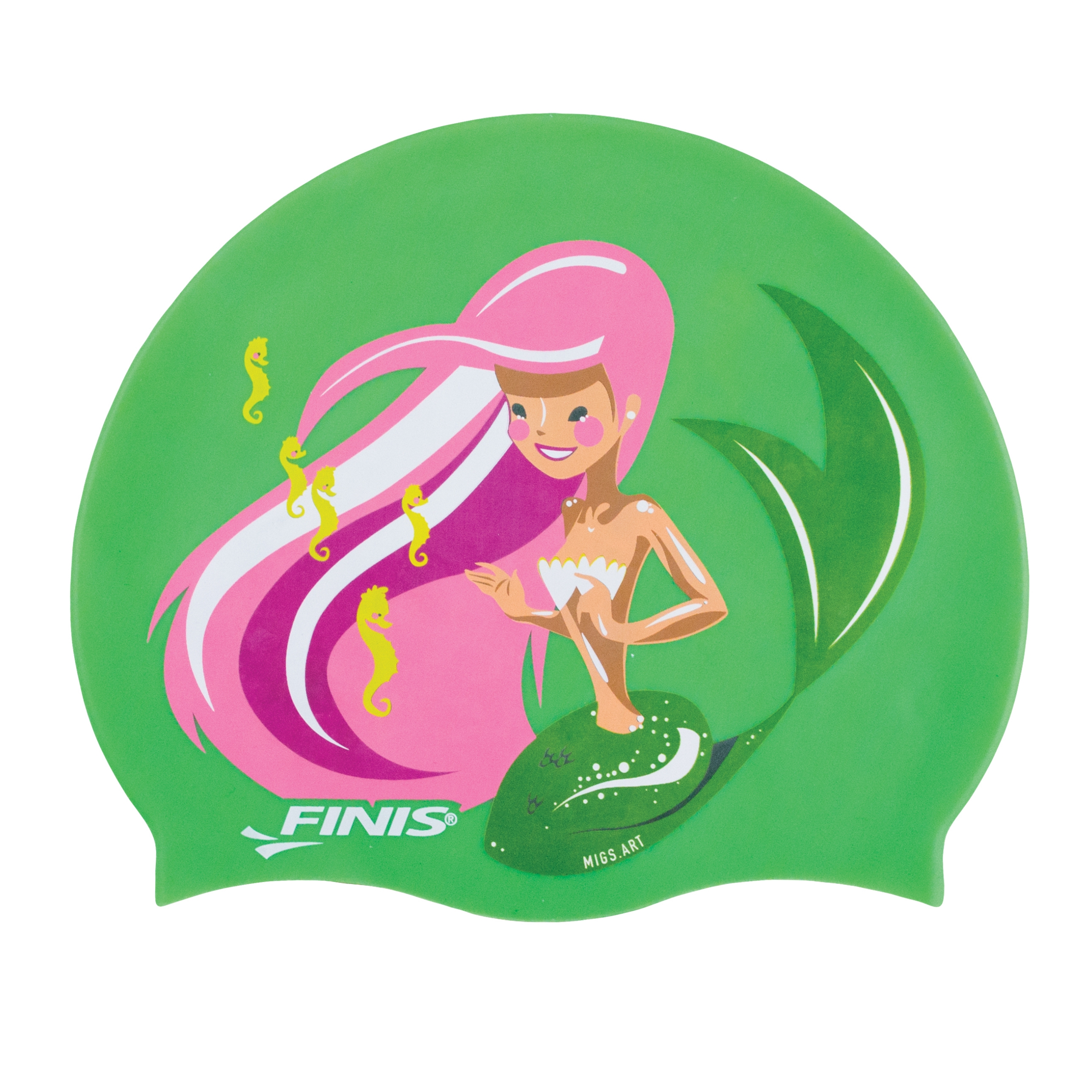 FINIS Mermaid Silicone Swim Cap (Seahorse)