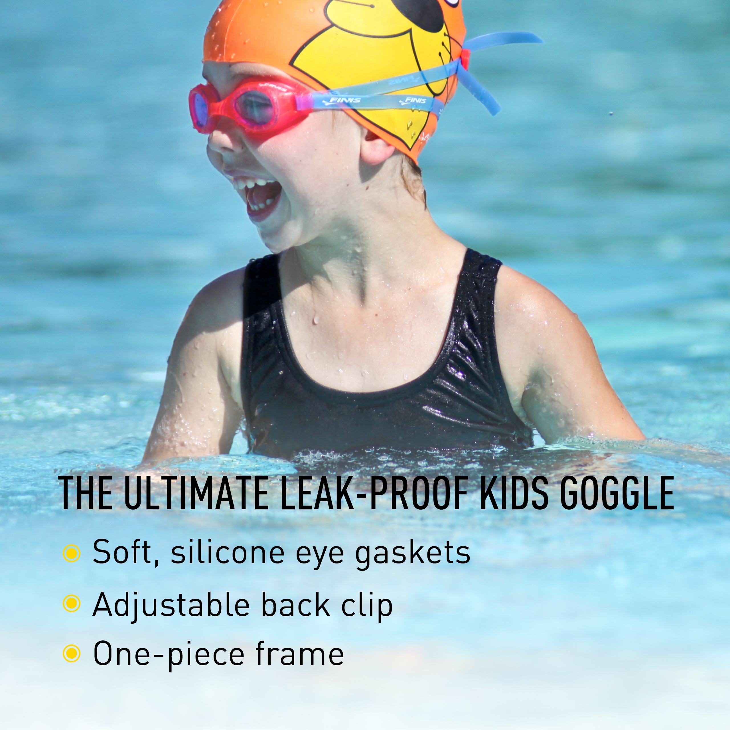 FINIS H2 Jr. Brille - Performance Kinder Schwimmbrille für 4-12 Jahre - Bild 10 von 14