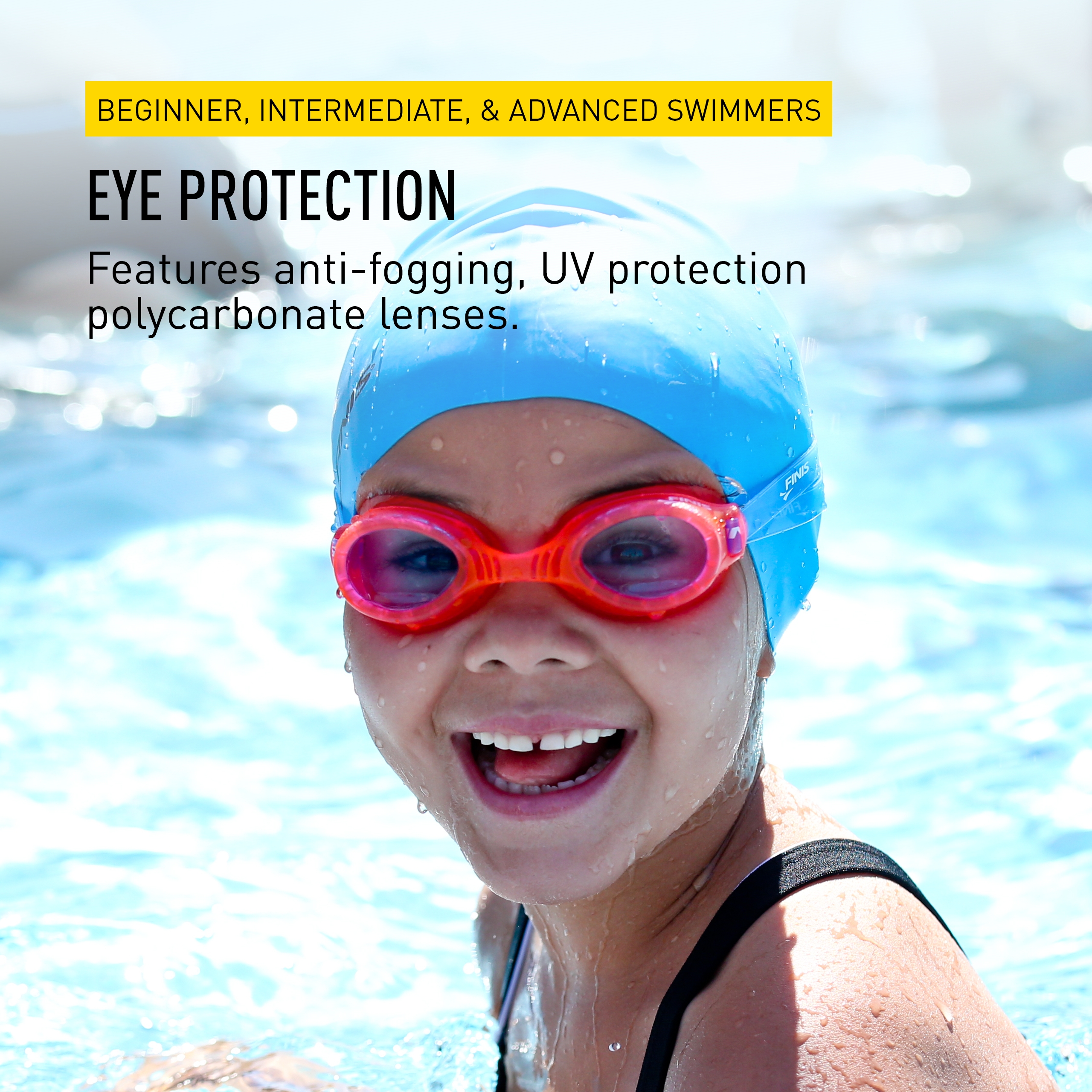 FINIS H2 Jr. Brille - Performance Kinder Schwimmbrille für 4-12 Jahre - Bild 12 von 14