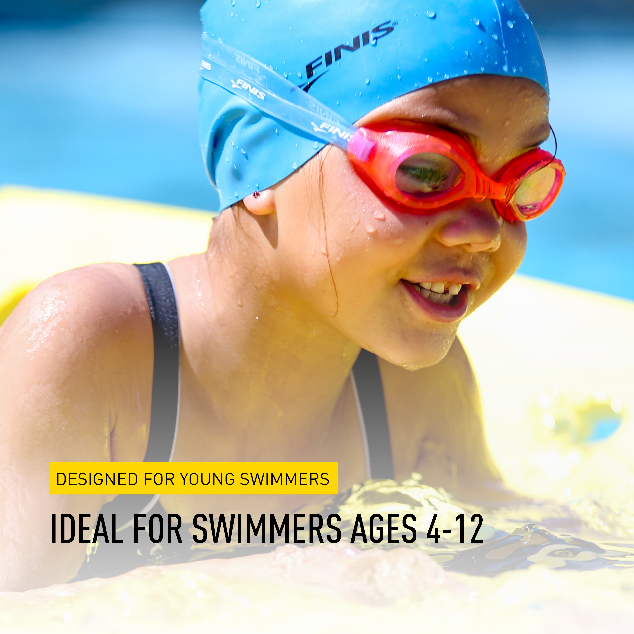FINIS H2 Jr. Brille - Performance Kinder Schwimmbrille für 4-12 Jahre - Bild 13 von 14
