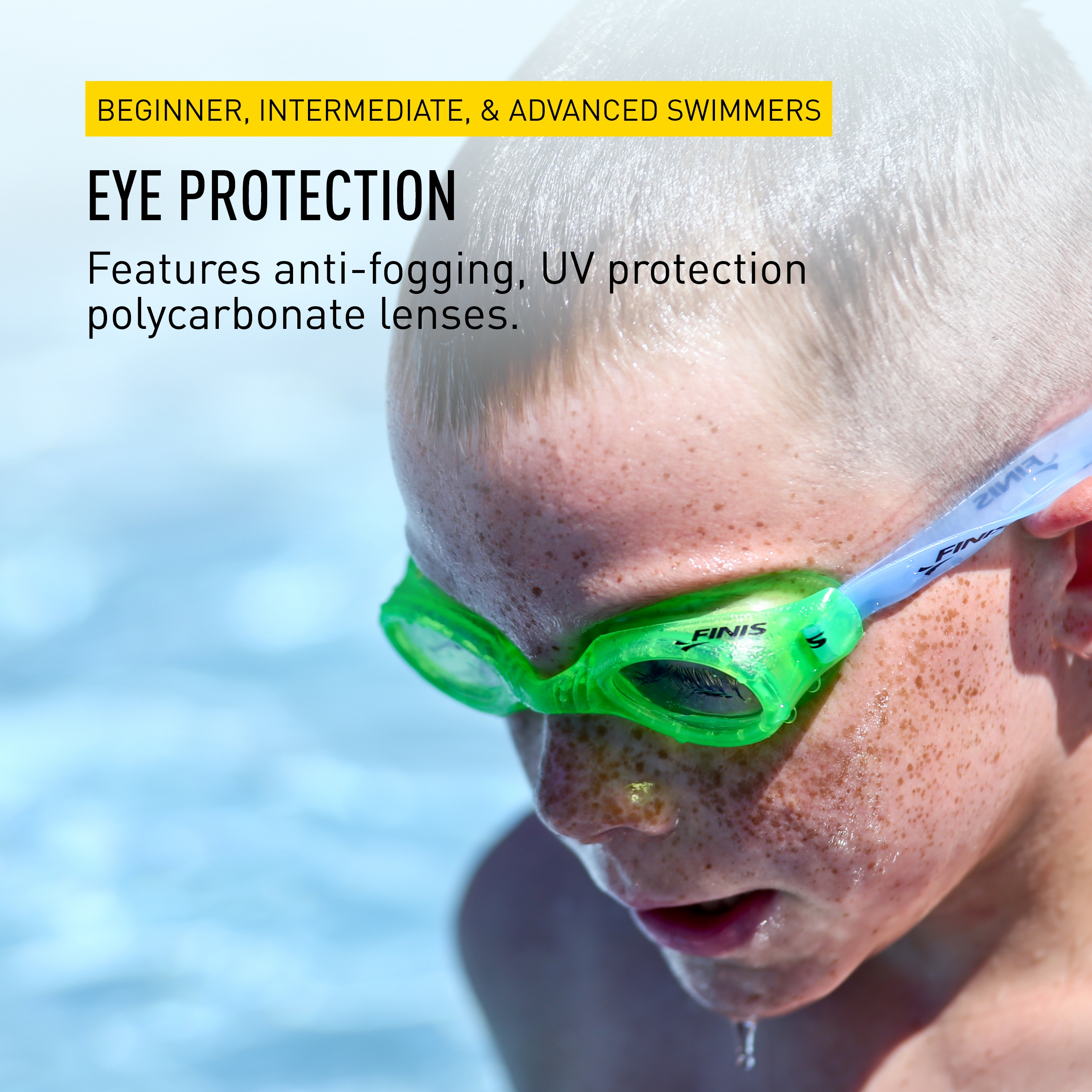 FINIS H2 Jr. Brille - Performance Kinder Schwimmbrille für 4-12 Jahre - Bild 5 von 14