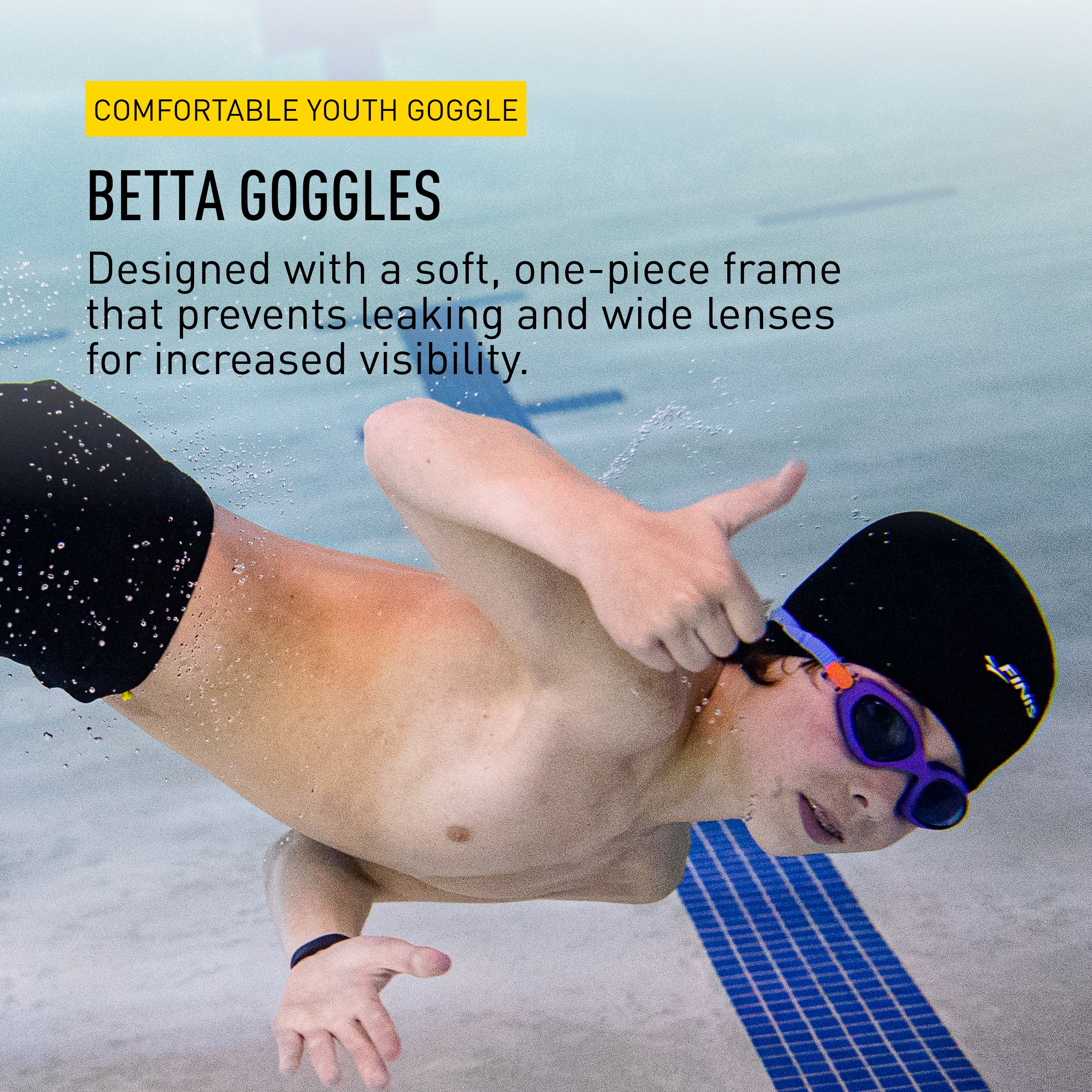 FINIS Betta Brille - Kinder Schwimmbrille für 6-12 Jahre - Bild 2 von 21