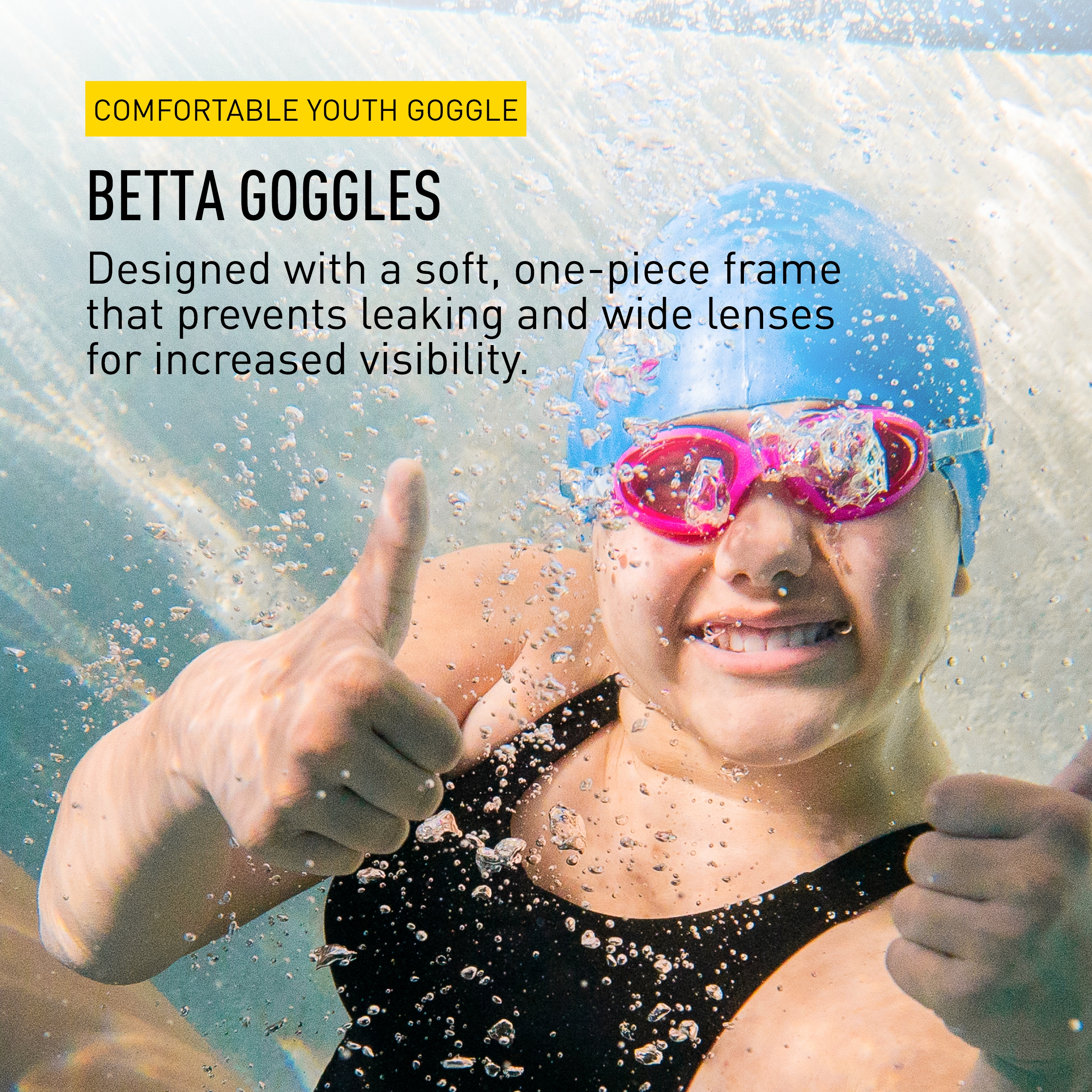 FINIS Betta Brille - Kinder Schwimmbrille für 6-12 Jahre - Bild 9 von 21