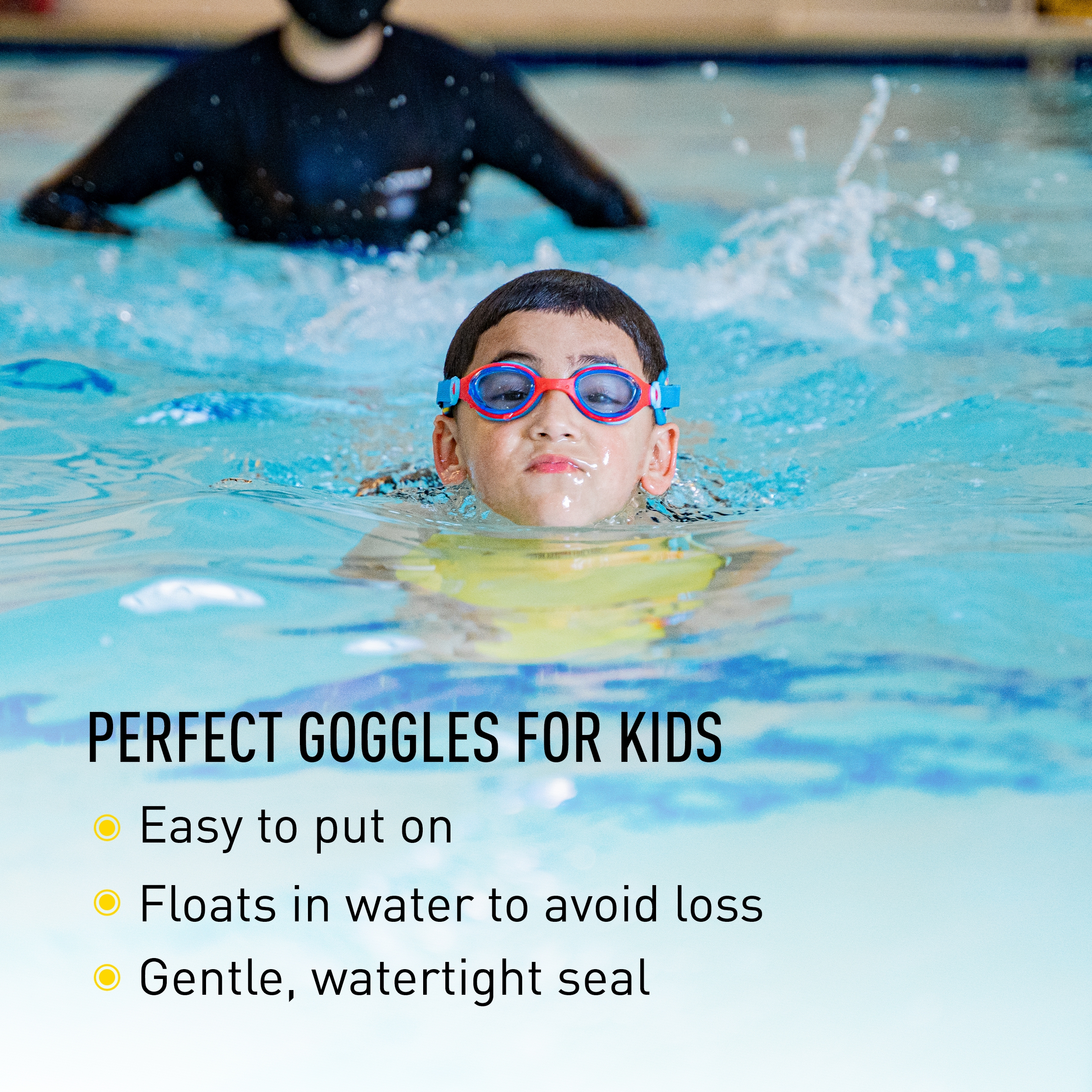 FINIS DragonFlys Kinder Schwimmbrille Alter 4-12, UV-Schutz, schwimmfähiges Neopren - Bild 31 von 49