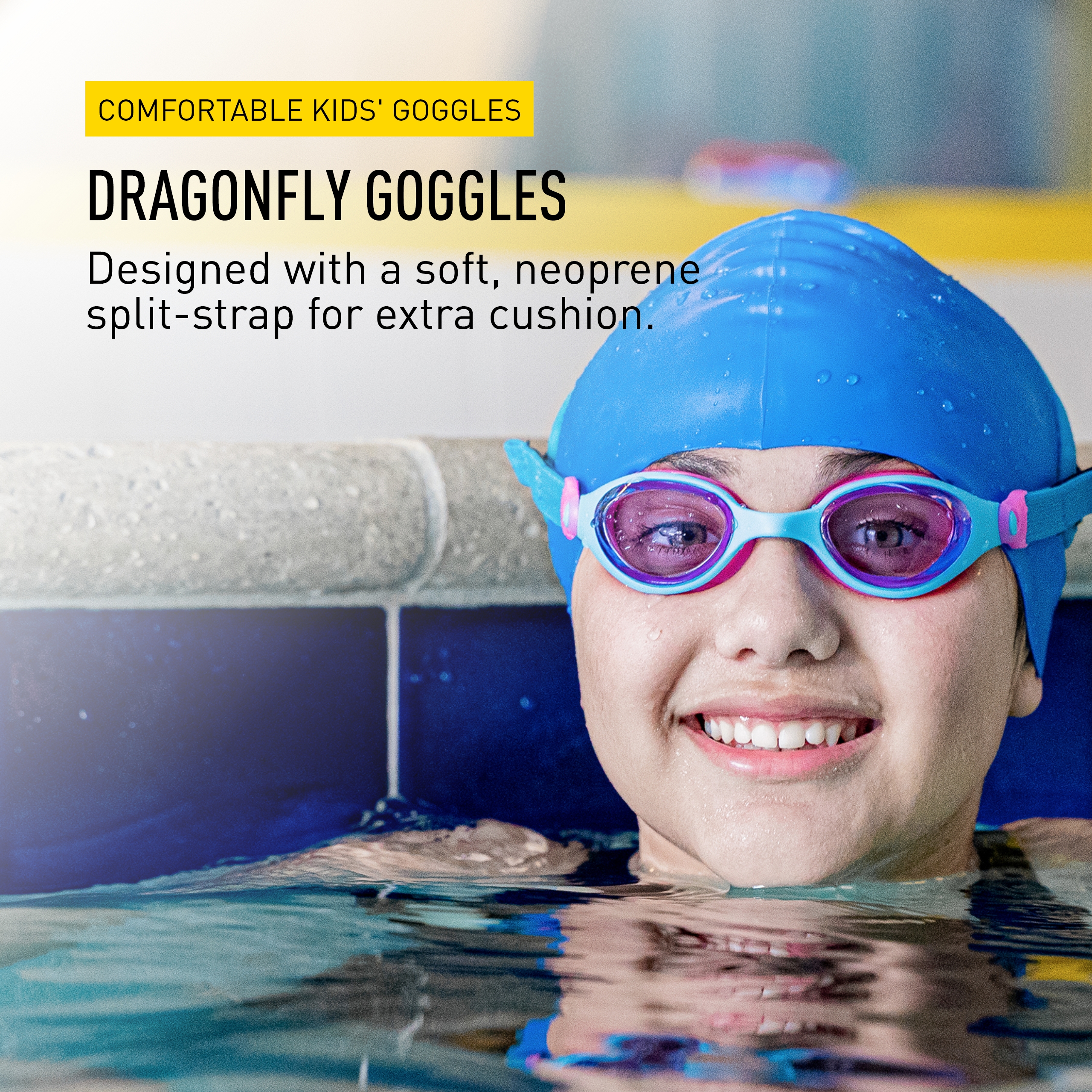 FINIS DragonFlys Kinder Schwimmbrille Alter 4-12, UV-Schutz, schwimmfähiges Neopren - Bild 16 von 49