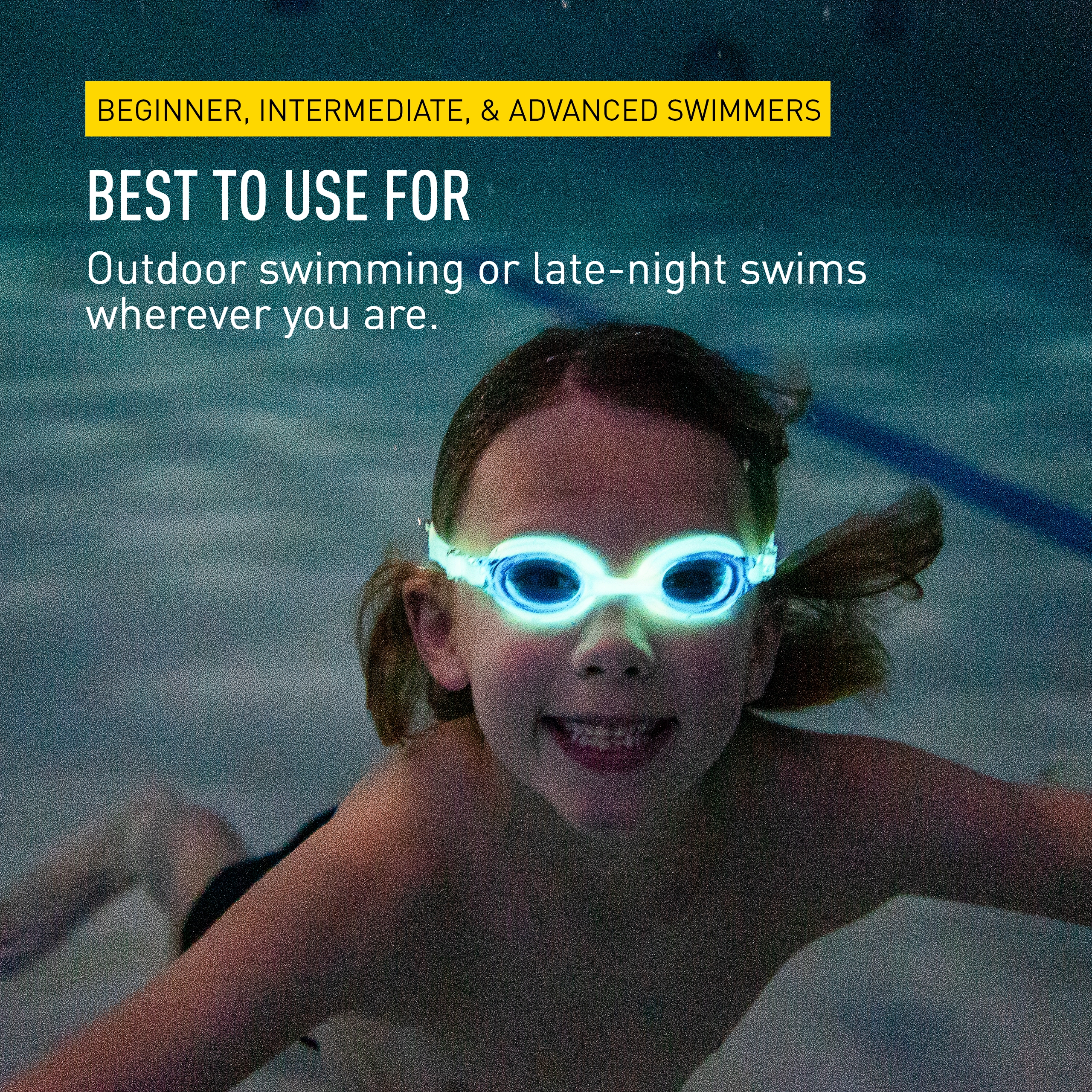 FINIS FlowGlow Brille - Glow-in-the-Dark Schwimmbrille - Brille mit Einteiler - Bild 5 von 21