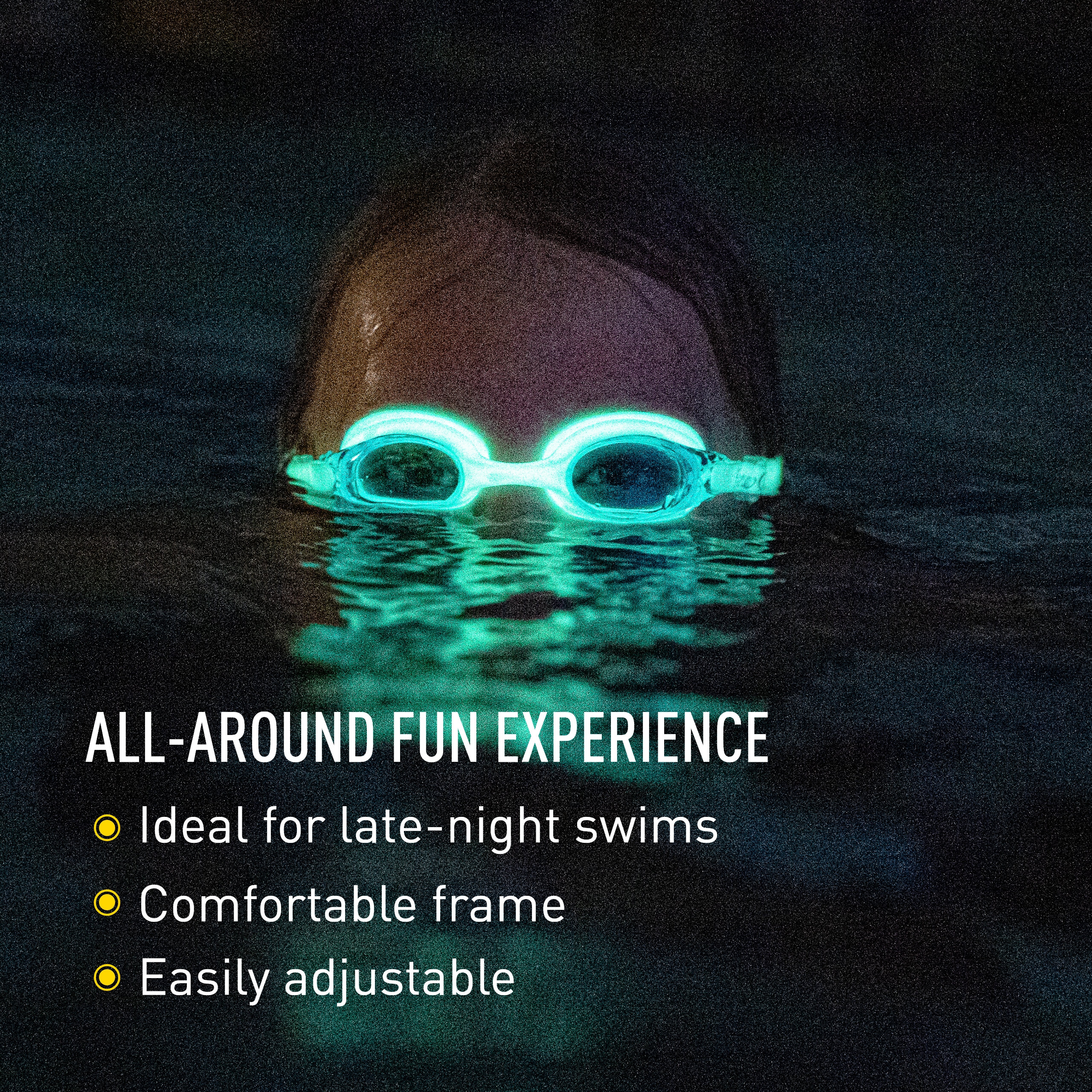 FINIS FlowGlow Brille - Glow-in-the-Dark Schwimmbrille - Brille mit Einteiler - Bild 10 von 21