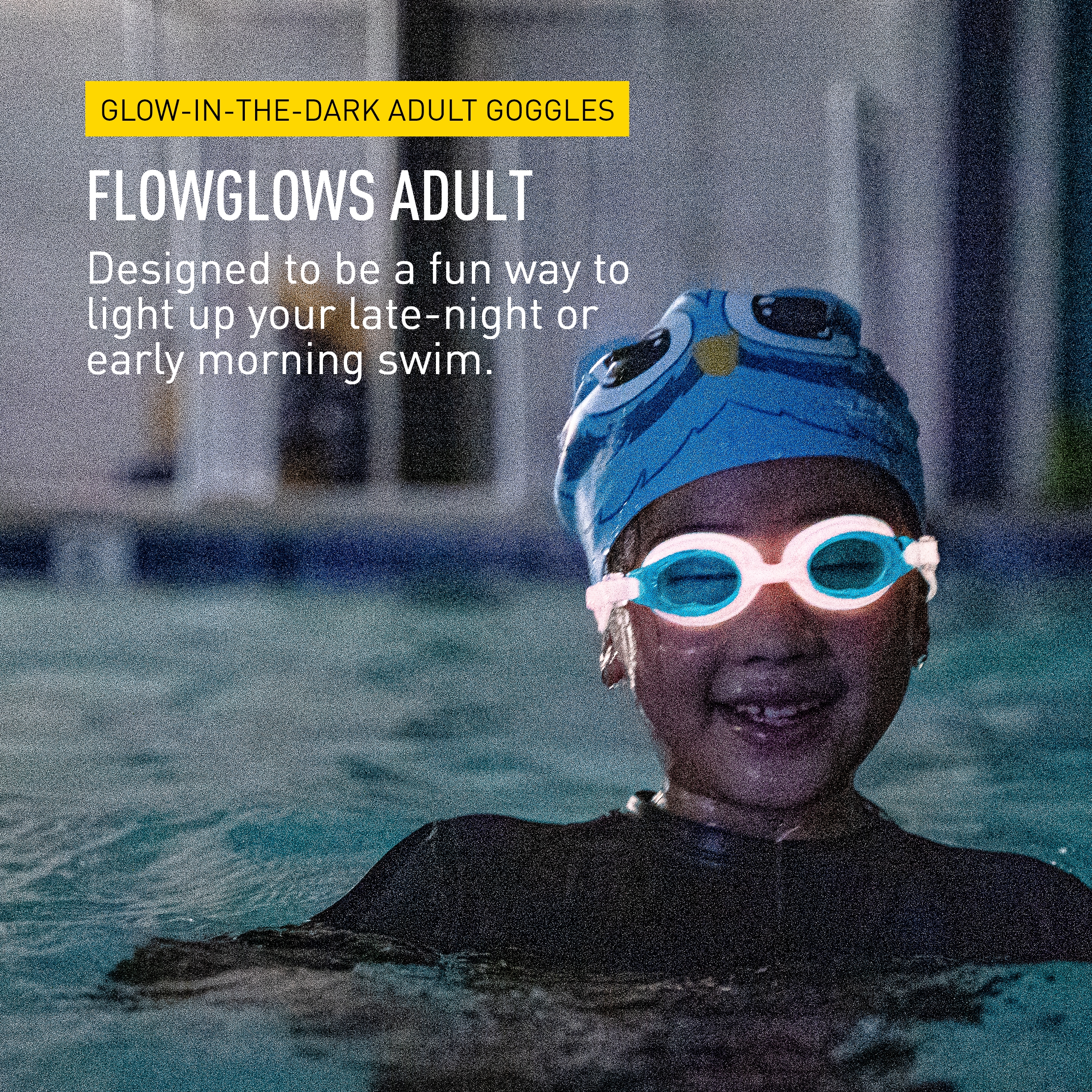 FINIS FlowGlow Brille - Glow-in-the-Dark Schwimmbrille - Brille mit Einteiler - Bild 16 von 21