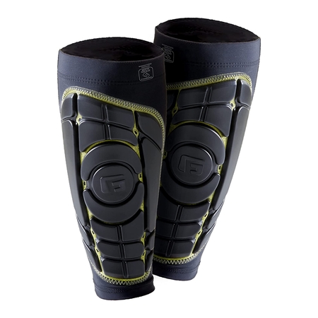 G-Form Pro-S Elite Soccer Shin Guards - Soccer Pads for Adults - Athletic Gear - Black/Yellow, X-Large