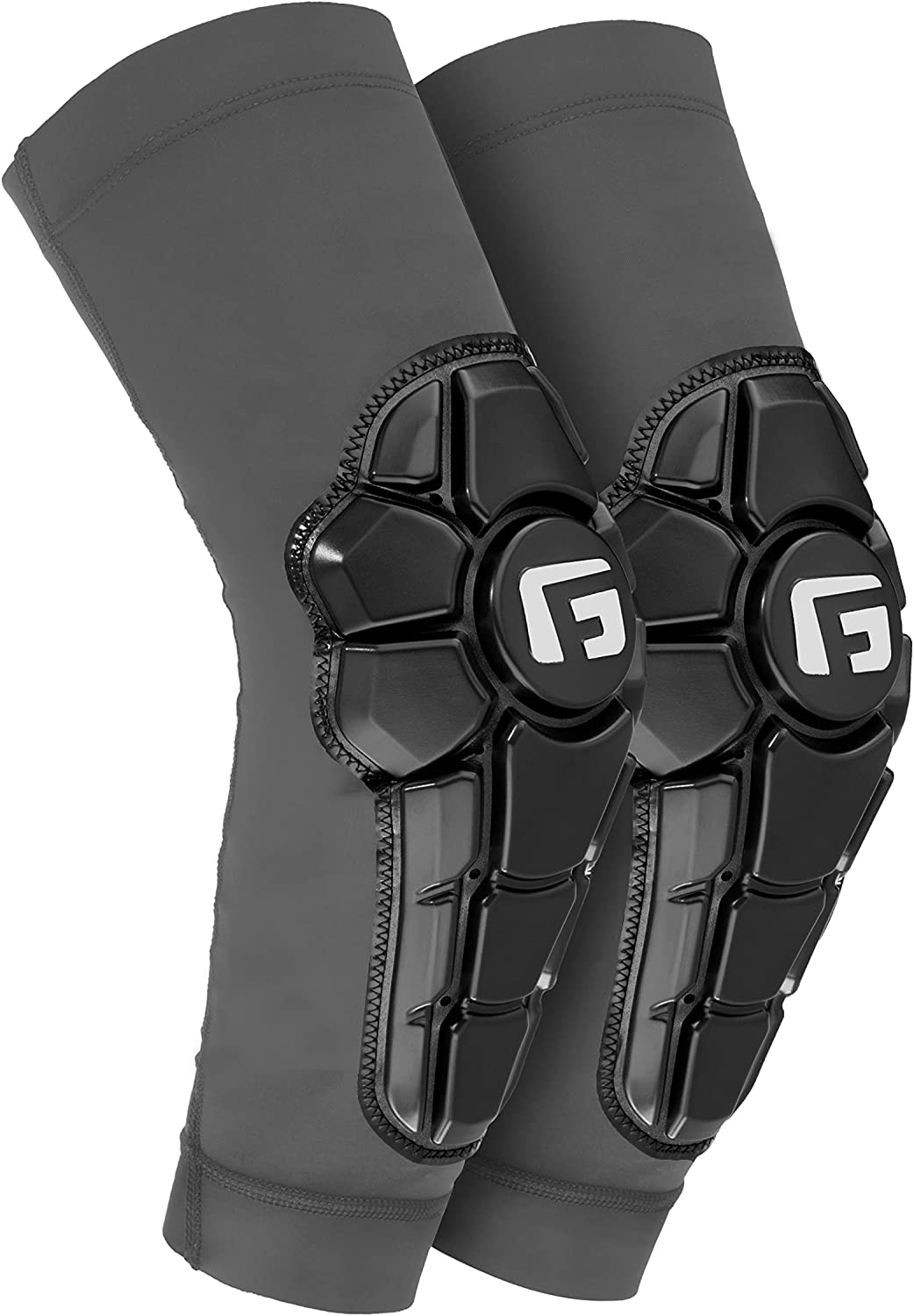 G-Form Pro-X2 Mountain Bike Elbow Pads - Elbow Compression Sleeve for Elbow Support - Grey/Black, Adult Small