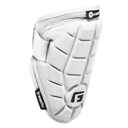 G-Form Elite Speed Batter's Baseball Elbow Guard - Elbow Pad with Adjustable Straps - White, Adult L/XL