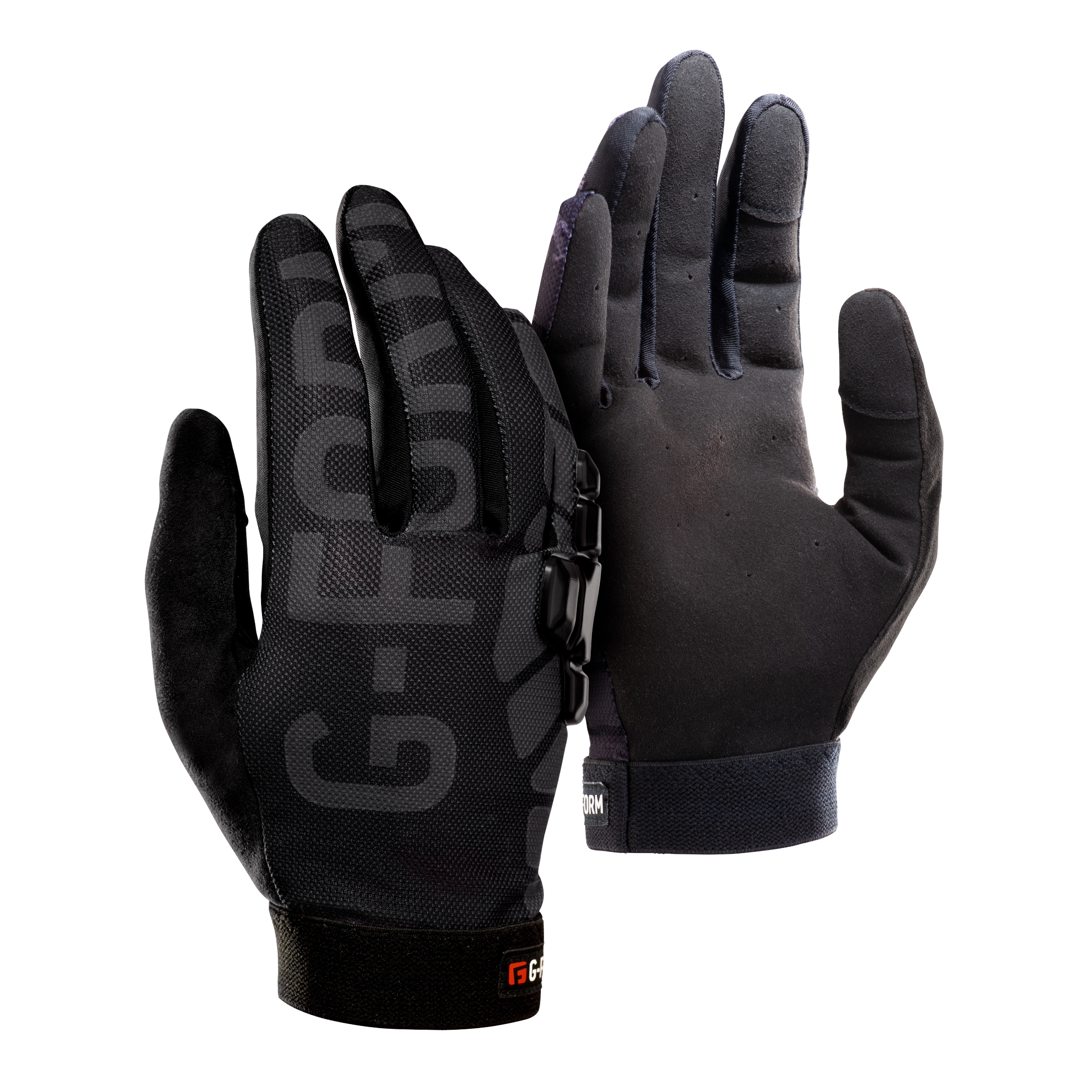 G-Form Sorata Mountain Bike Gloves - Motorcycle & Cycling Gloves for Men & Women - Black/Grey, Adult Small