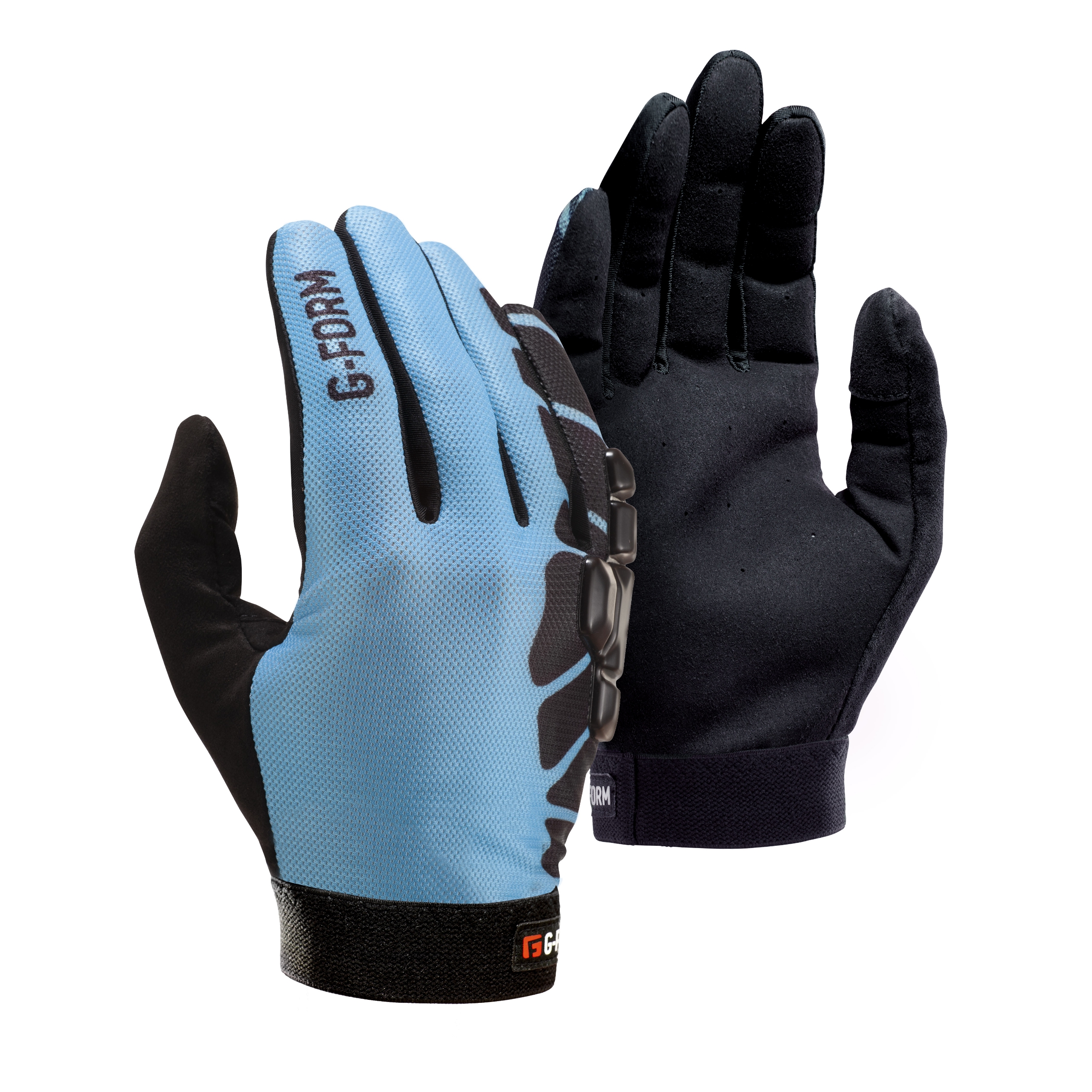G-Form Sorata Mountain Bike Gloves - Motorcycle & Cycling Gloves for Men & Women - Electric Blue/Black, Adult XS