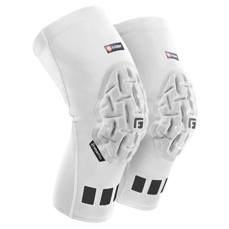 G-Form Pro Padded Compression Knee Sleeve - Knee Support for Men & Women - White, Adult XL