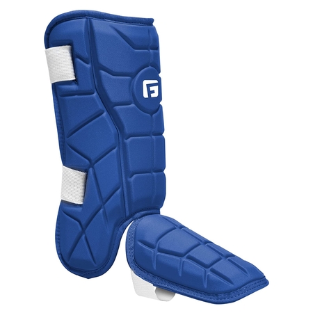 G-Form Elite Batter's Leg Guard - Baseball Leg Guard with Adjustable Straps - RH Hitter, Royal Blue, Youth