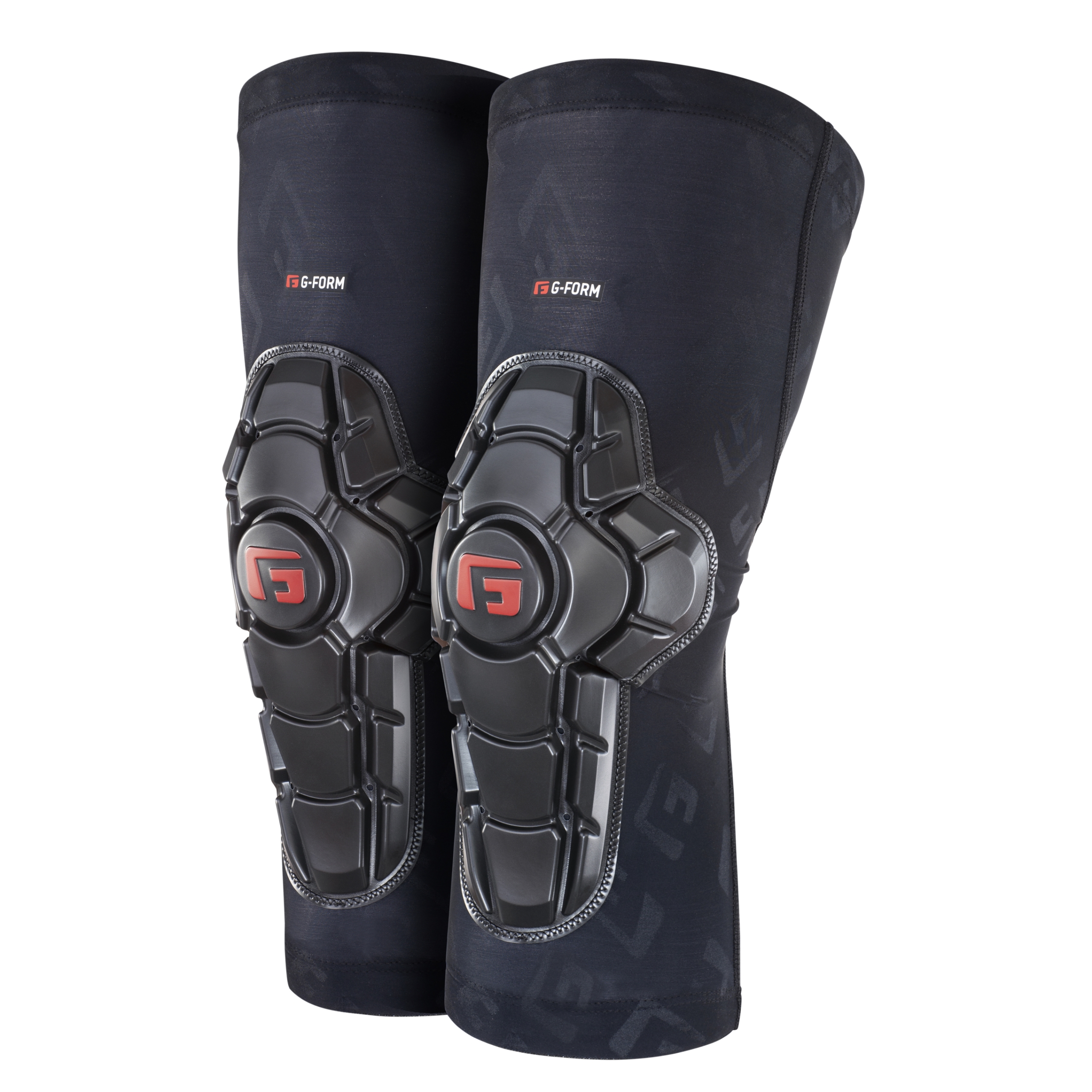 G-Form Youth Pro-X2 Mountain Bike Knee Pads - Knee Compression Sleeve for Boys & Girls - Black Logo, Youth Large/X-Large