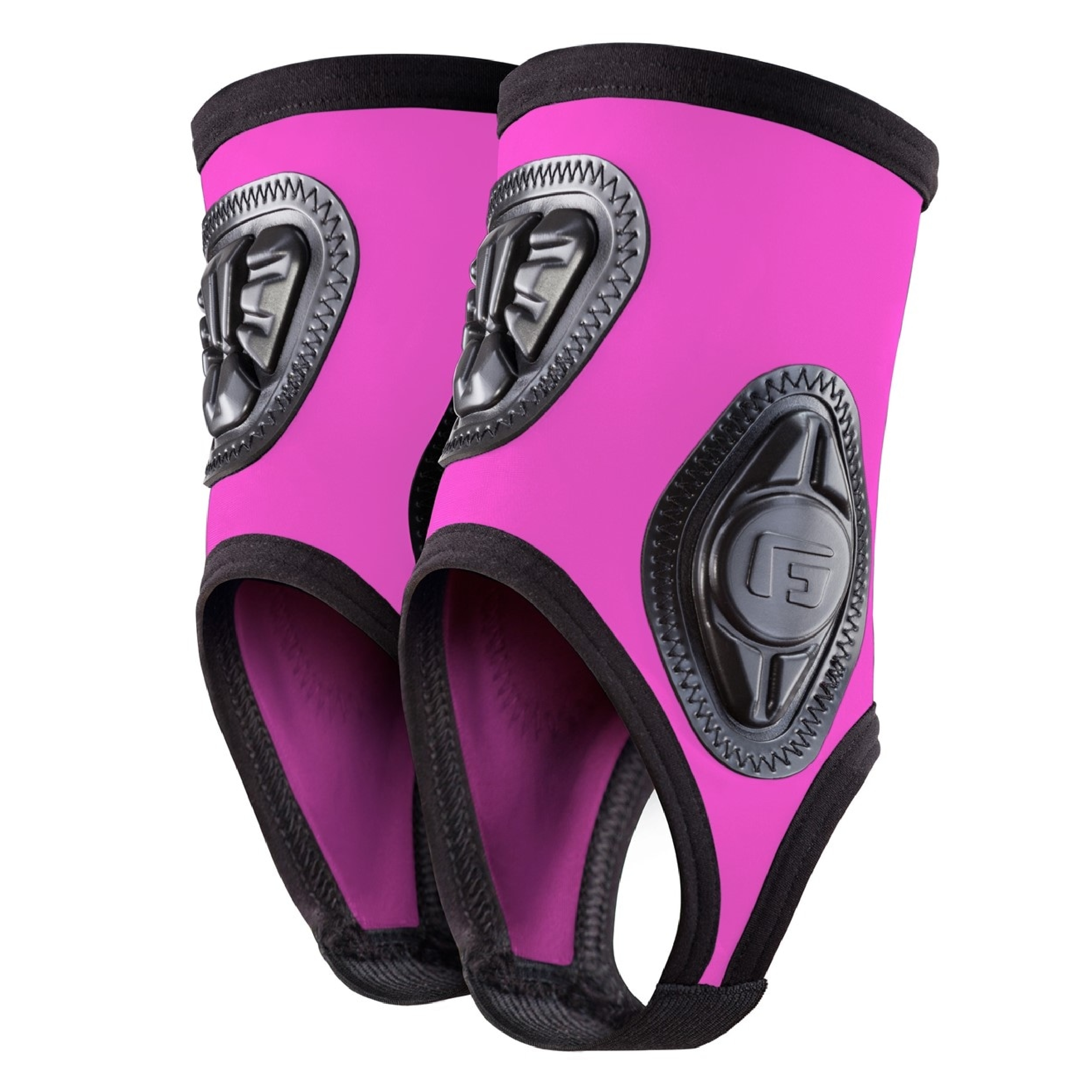G-Form Pro-X Ankle Guard - Soccer Training Equipment and Bike Accessories - Neon Pink, Adult Large/X-Large