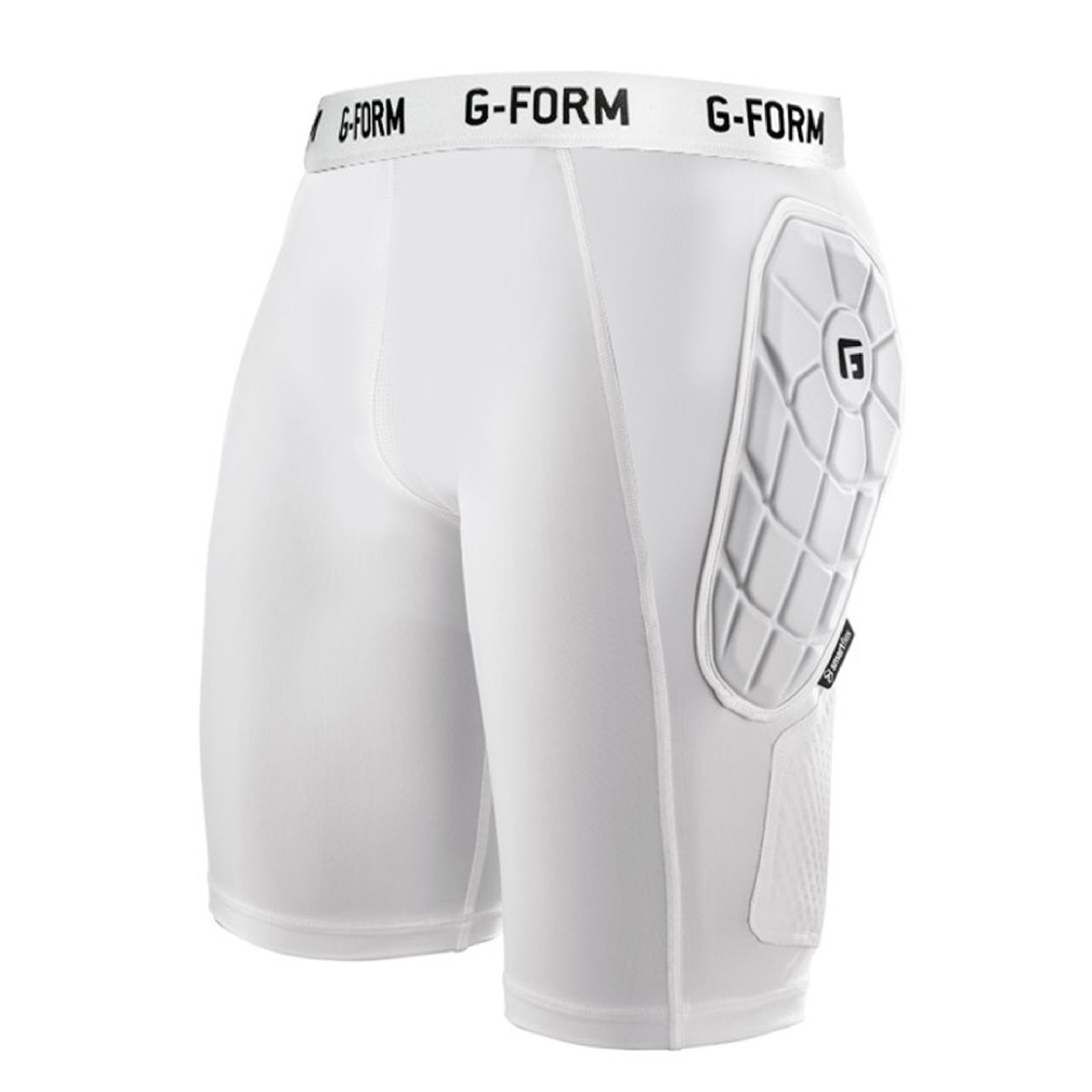 G-Form Heist Fastpitch Sliding Shorts - Compression Shorts for Baseball & Softball - White, Adult Medium