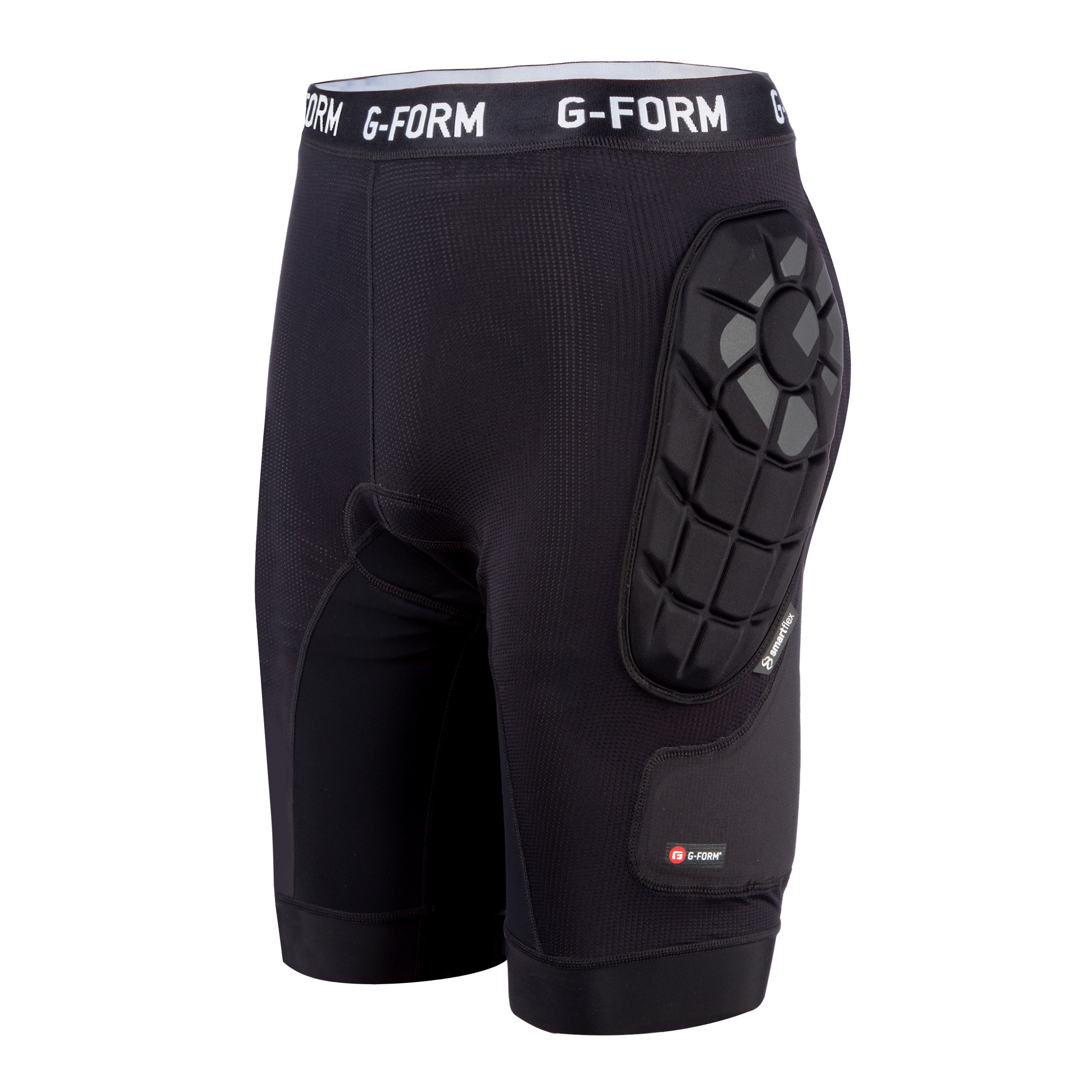 G-Form MX Short with Chamois - Bike Shorts for Men - Protective Athletic Gear for Biking - Black, Adult Small