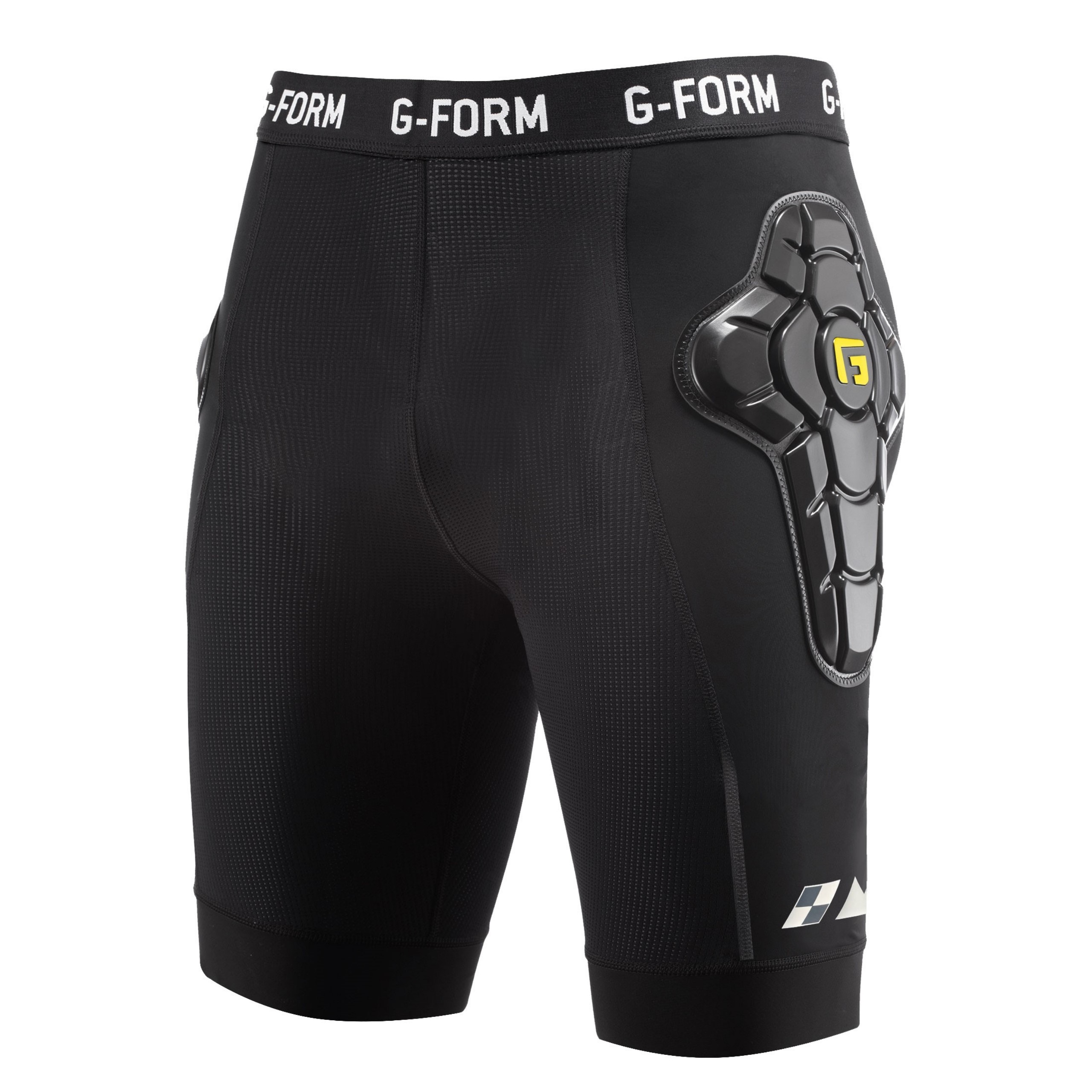 G-Form EX-1 Short Liner, Black/Yellow, Adult Small