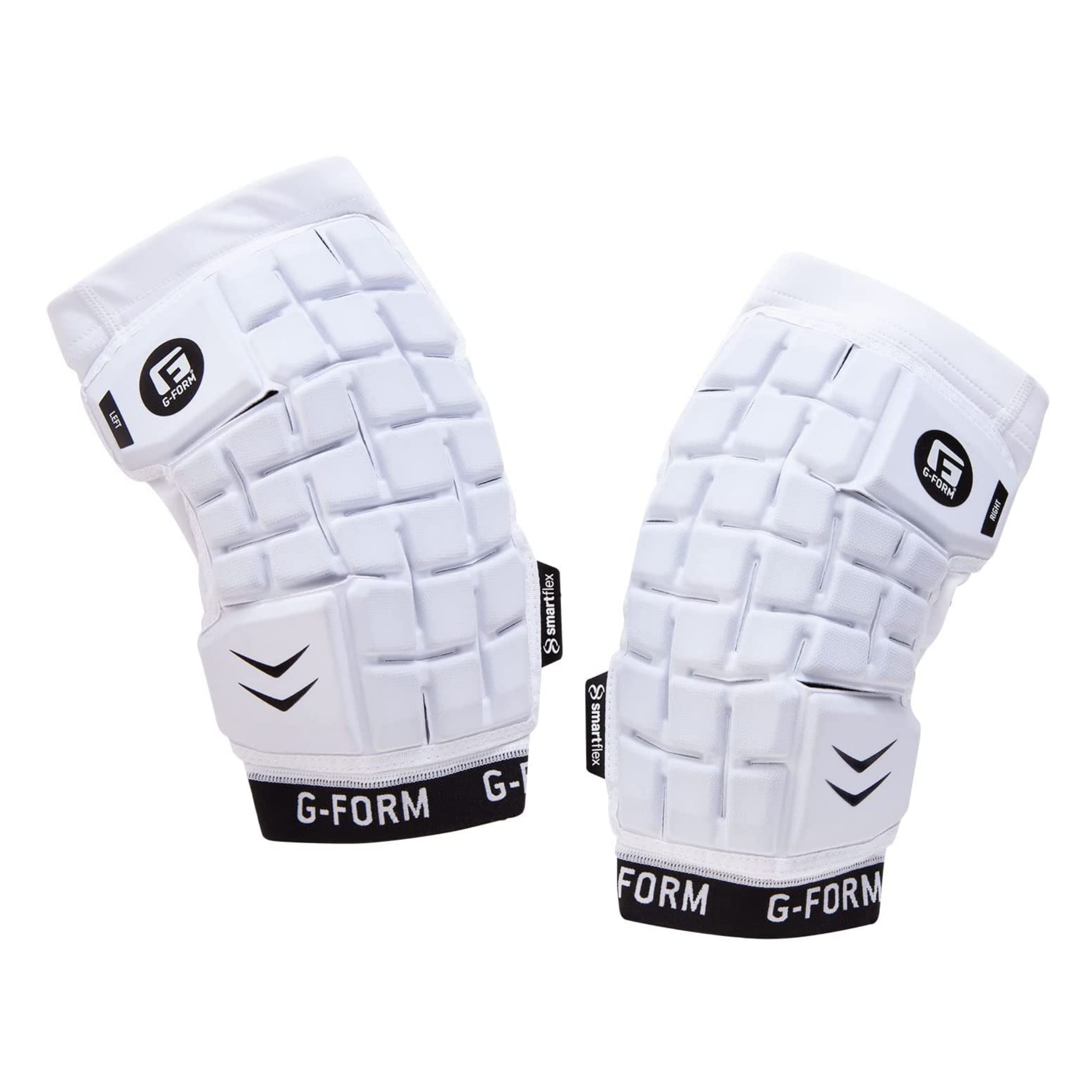 G-Form Unhinged Arm Sleeve - Lacrosse Padded Arm Sleeves for Men - White, Adult Large