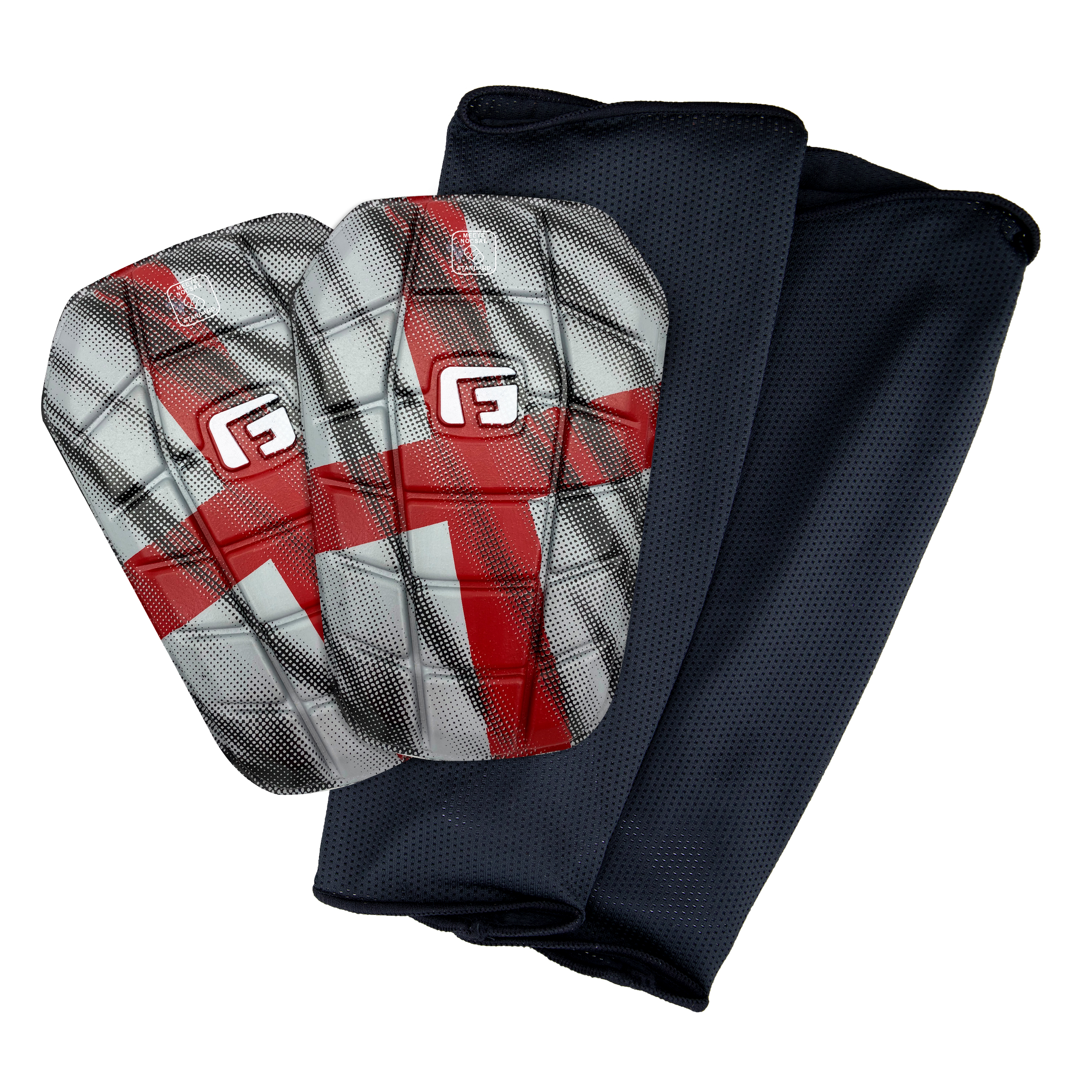 G-Form Pro-S Blade Soccer Shin Guards - Adult Shin Guards - Shin Guards for Protection - World Cup - England, Large